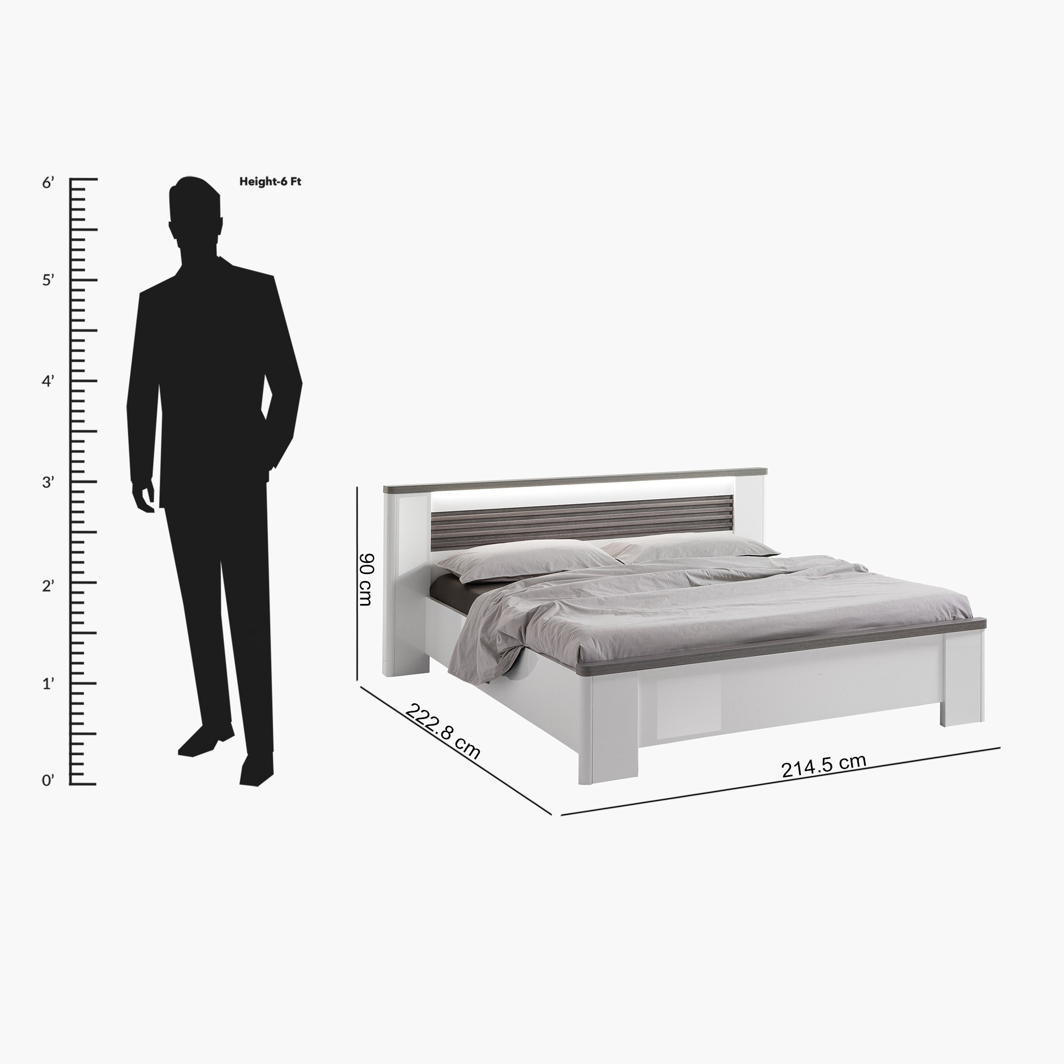 طقم غرفة نوم كينج 5 قطع من فيرتيجو - 180x200 سم-hbxbedroom-bedsandbedsets-bedroomsets-king-image-20