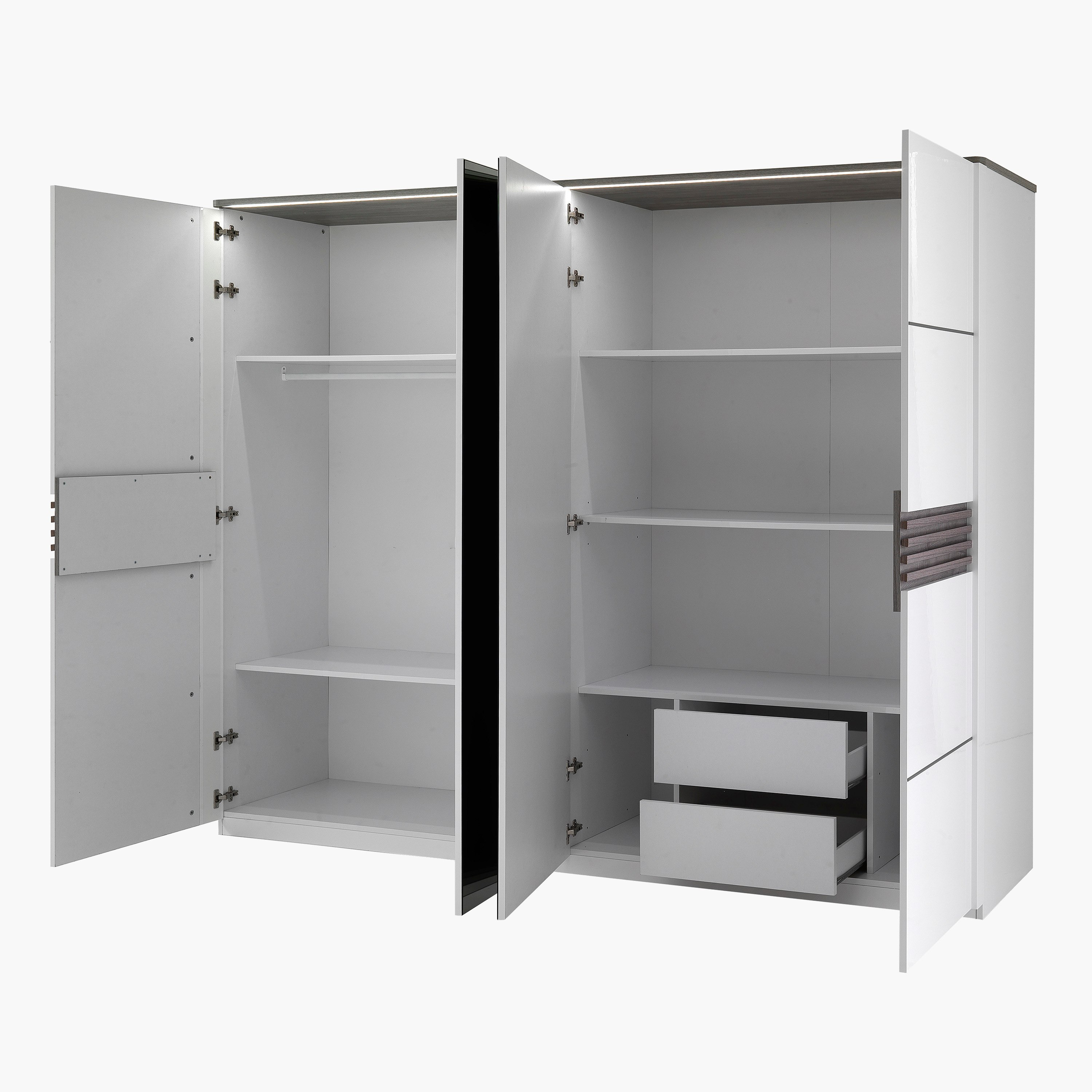 دولاب بـ 4 أبواب ومرآة من فيرتجو-hbxfurniture-wardrobes-image-5
