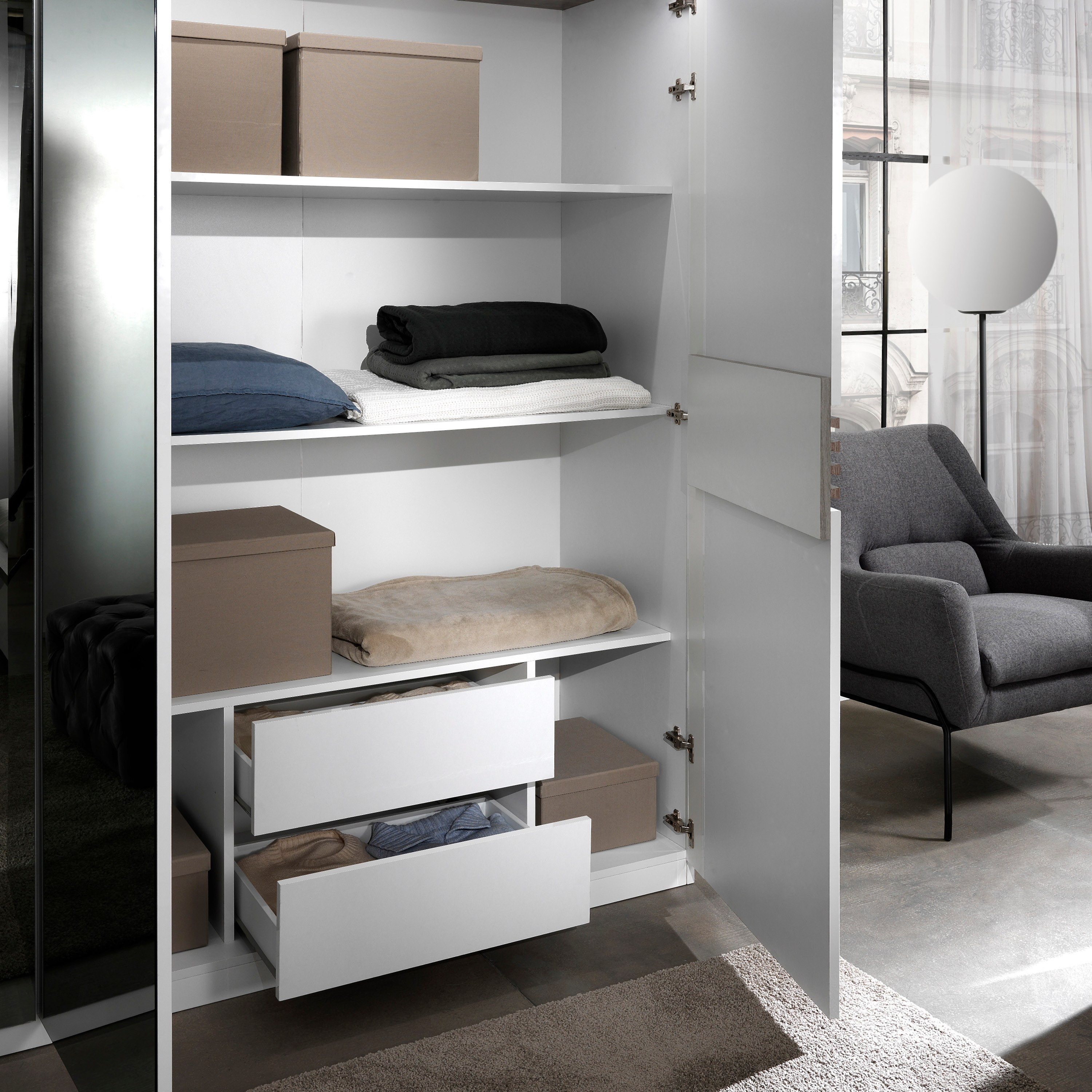 دولاب بـ 4 أبواب ومرآة من فيرتجو-hbxfurniture-wardrobes-image-6