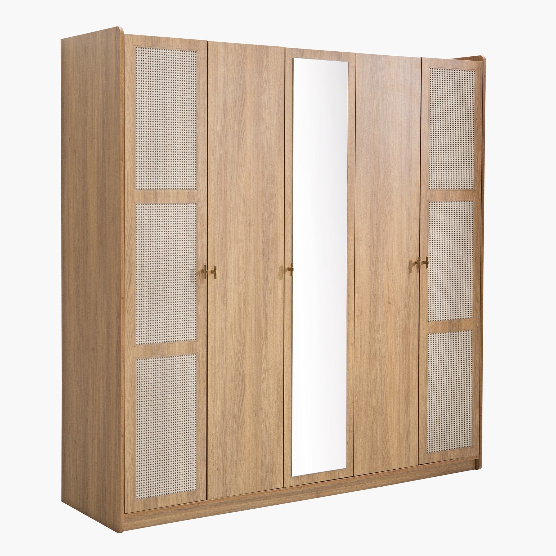 خزانة ملابس 5 أبواب بمرآة من بالي-hbxfurniture-wardrobes-image-2