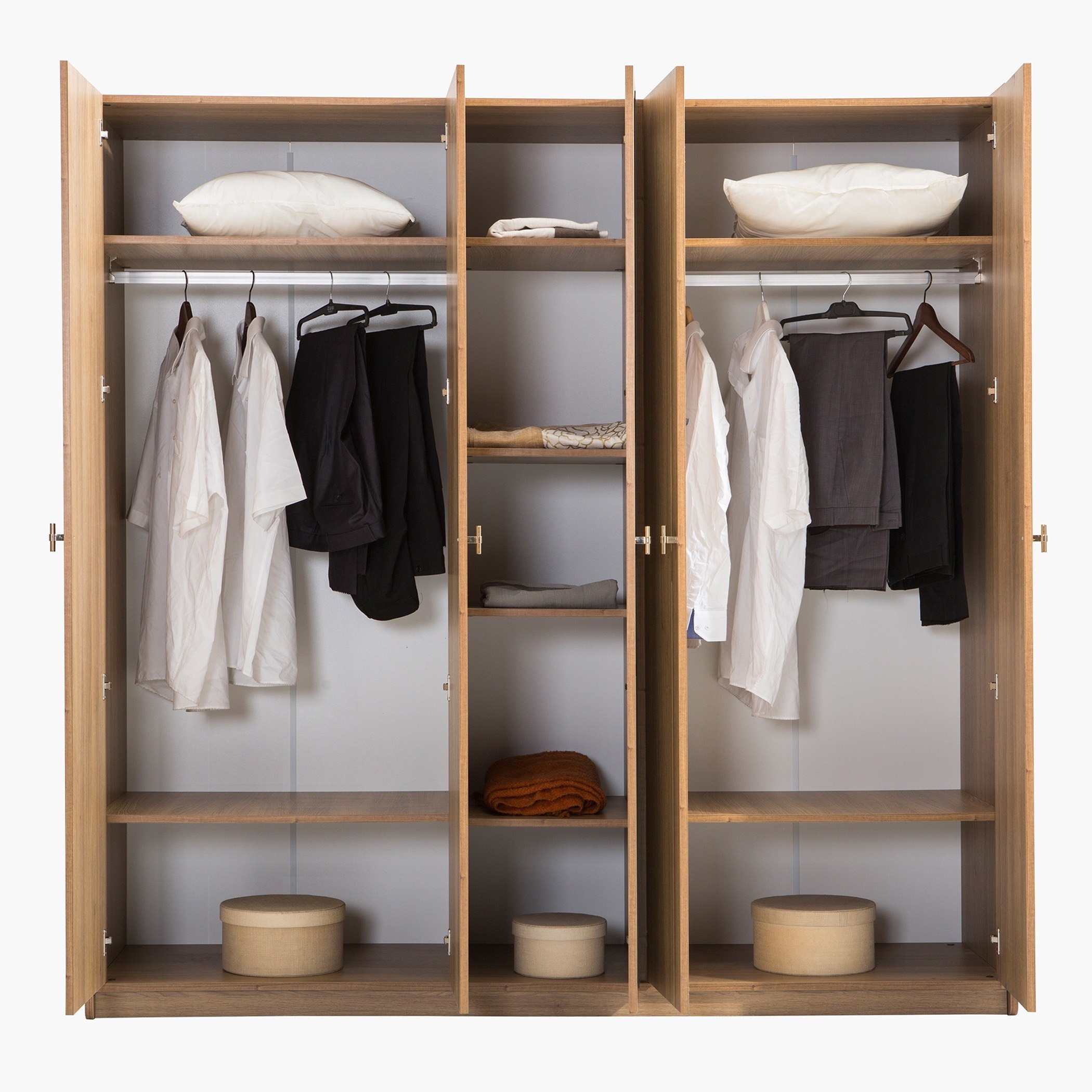 خزانة ملابس 5 أبواب بمرآة من بالي-hbxfurniture-wardrobes-image-4