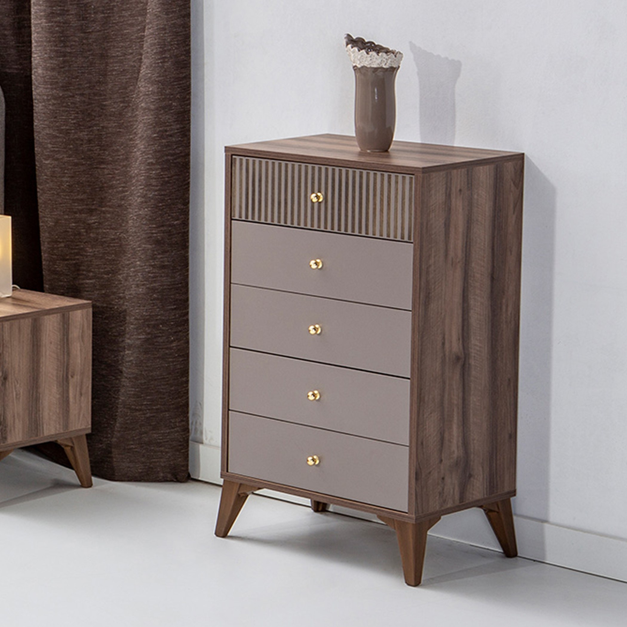 وحدة تخزين 5 أدراج من بيانو-hbxfurniture-dressersandchests-chestofdrawers-image-1
