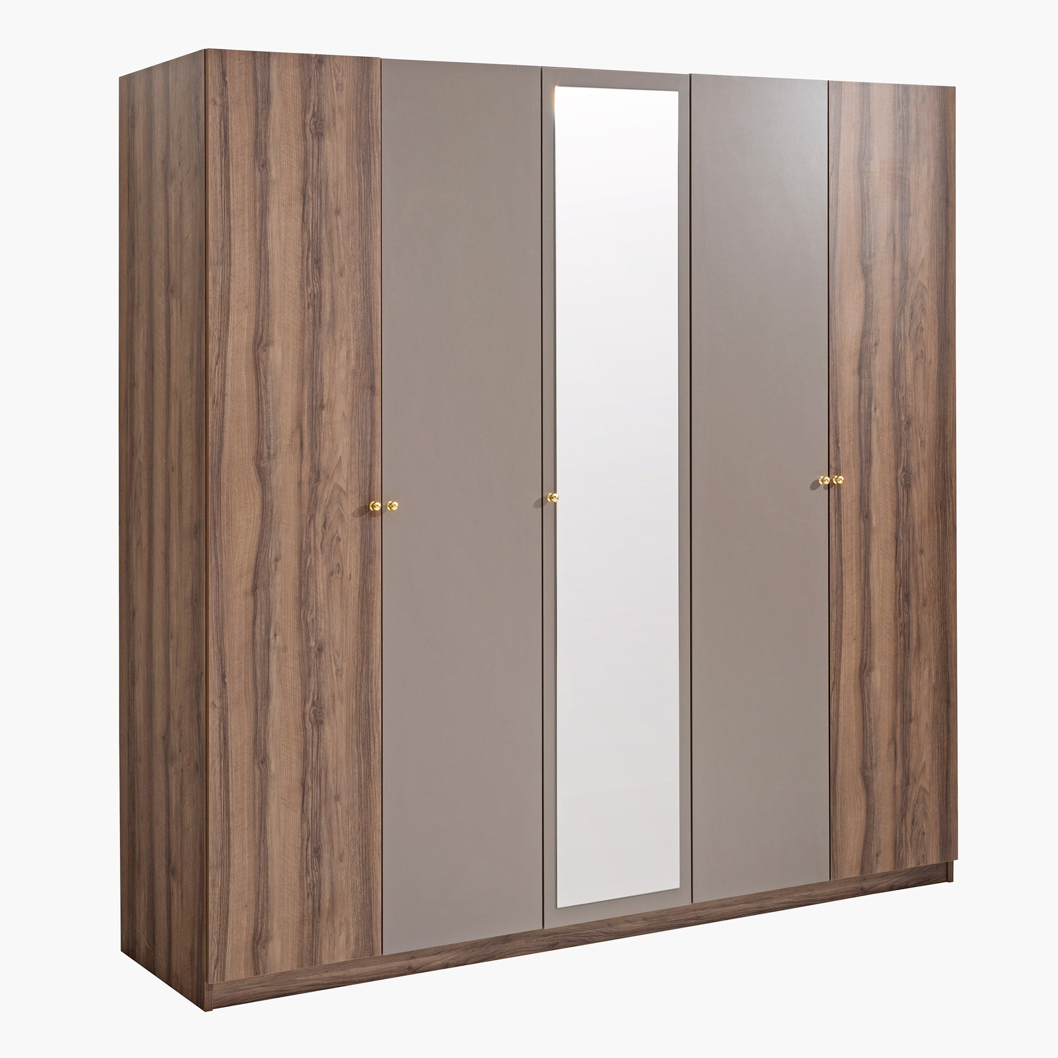 خزانة ملابس 5 أبواب بمرآة من بيانو-hbxfurniture-wardrobes-image-2