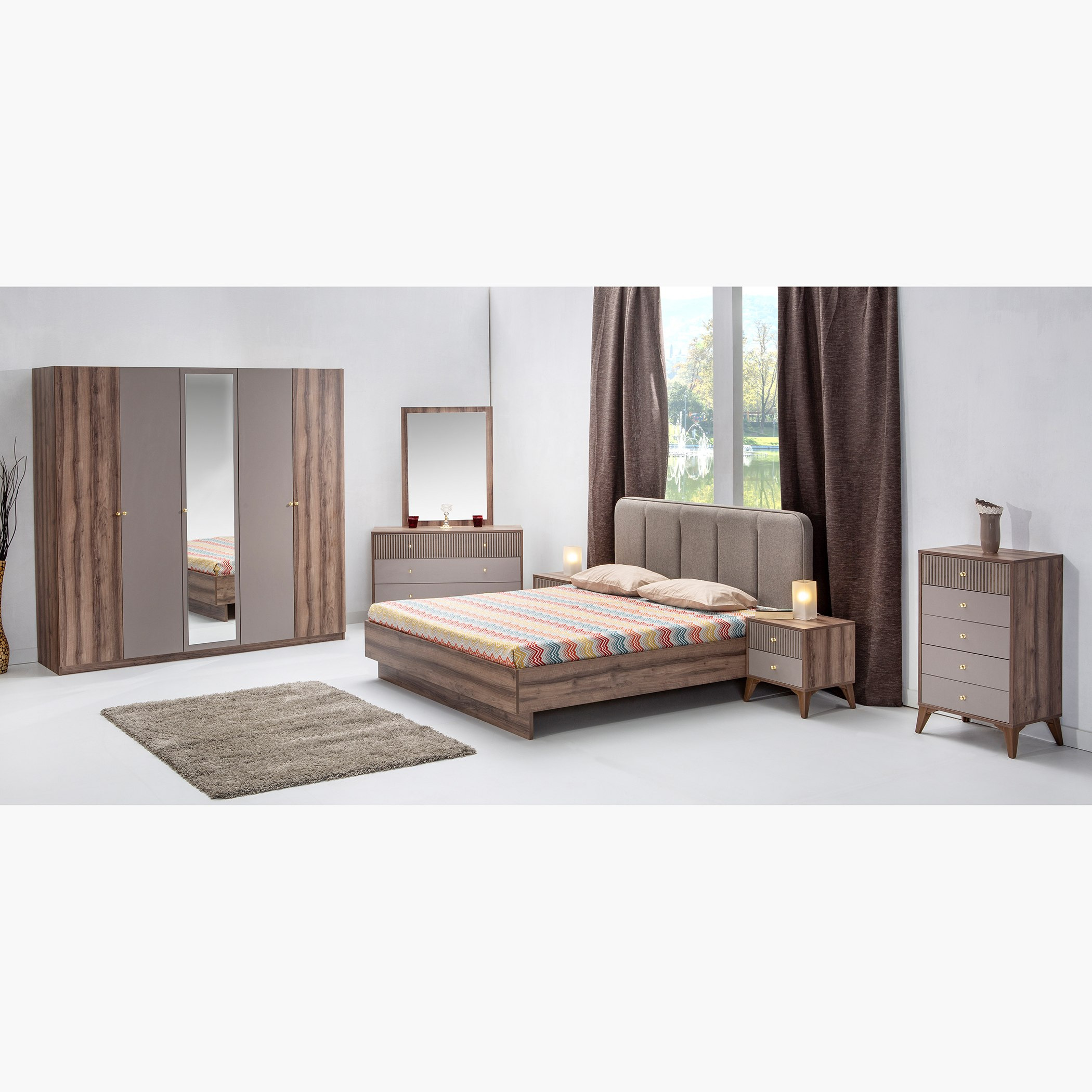 خزانة ملابس 5 أبواب بمرآة من بيانو-hbxfurniture-wardrobes-image-7