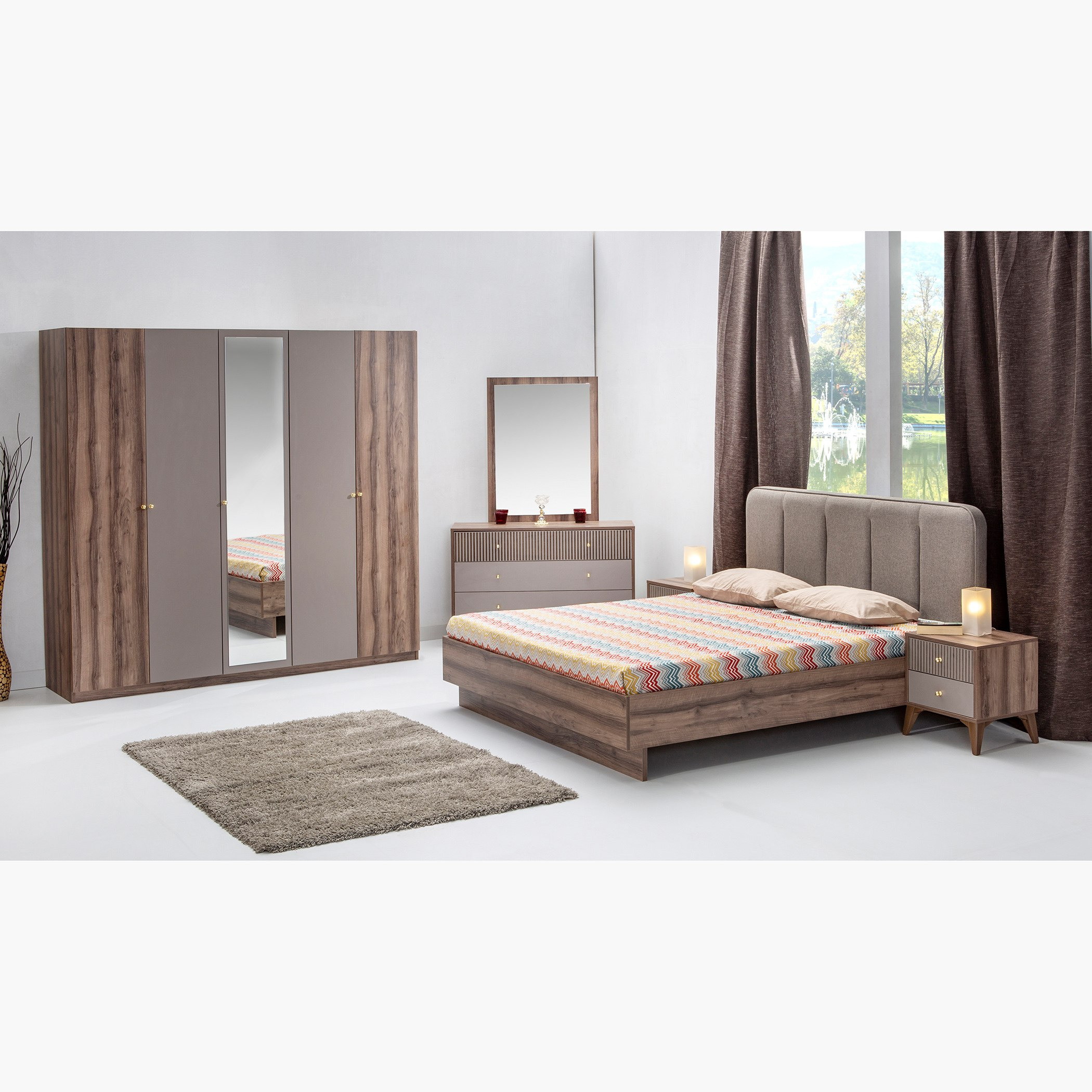 خزانة ملابس 5 أبواب بمرآة من بيانو-hbxfurniture-wardrobes-image-8