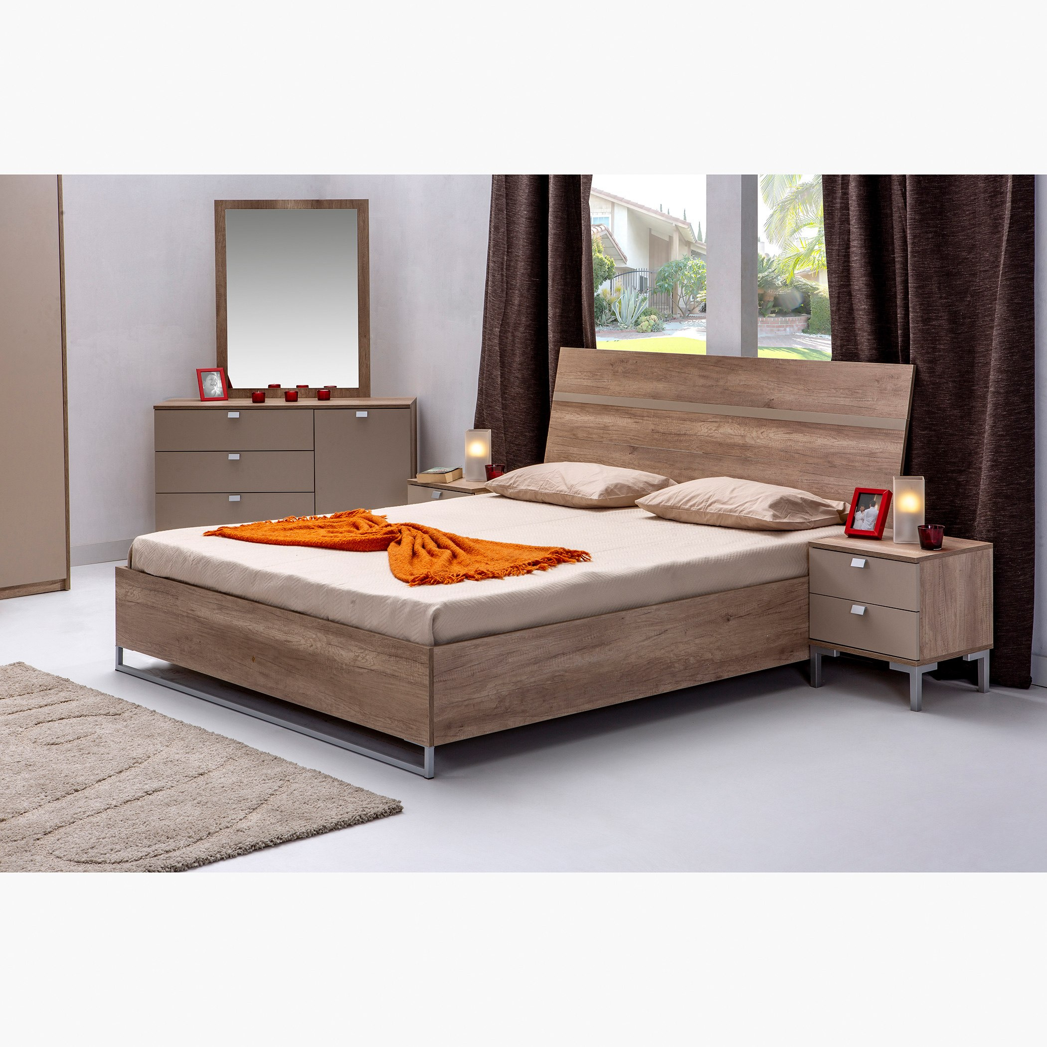 طقم غرفة نوم كينج 5 قطع - رافينا من موڤو - 180x200 سم-hbxbedroom-bedsandbedsets-bedroomsets-king-image-2