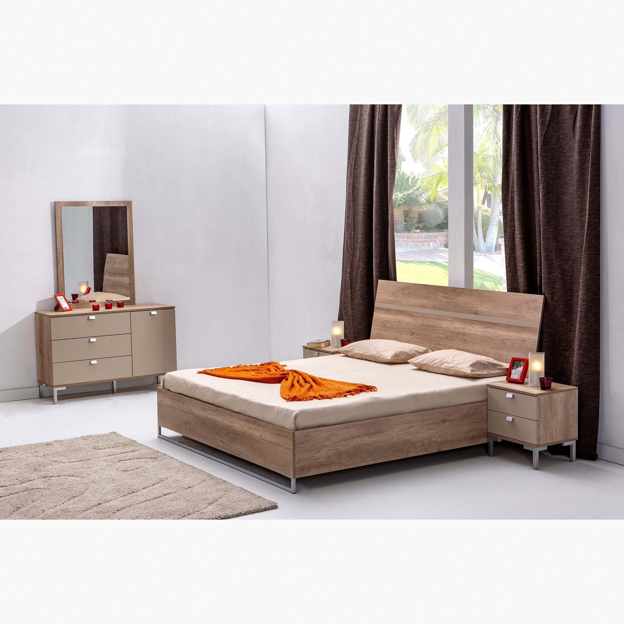 طقم غرفة نوم كينج 5 قطع - رافينا من موڤو - 180x200 سم-hbxbedroom-bedsandbedsets-bedroomsets-king-image-24