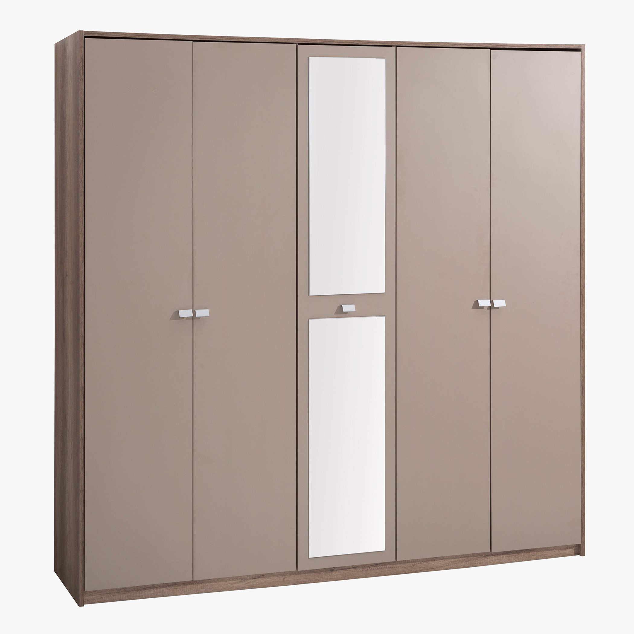 خزانة ملابس 5 أبواب مع مرآة - رافينا من موڤو-hbxfurniture-wardrobes-image-2