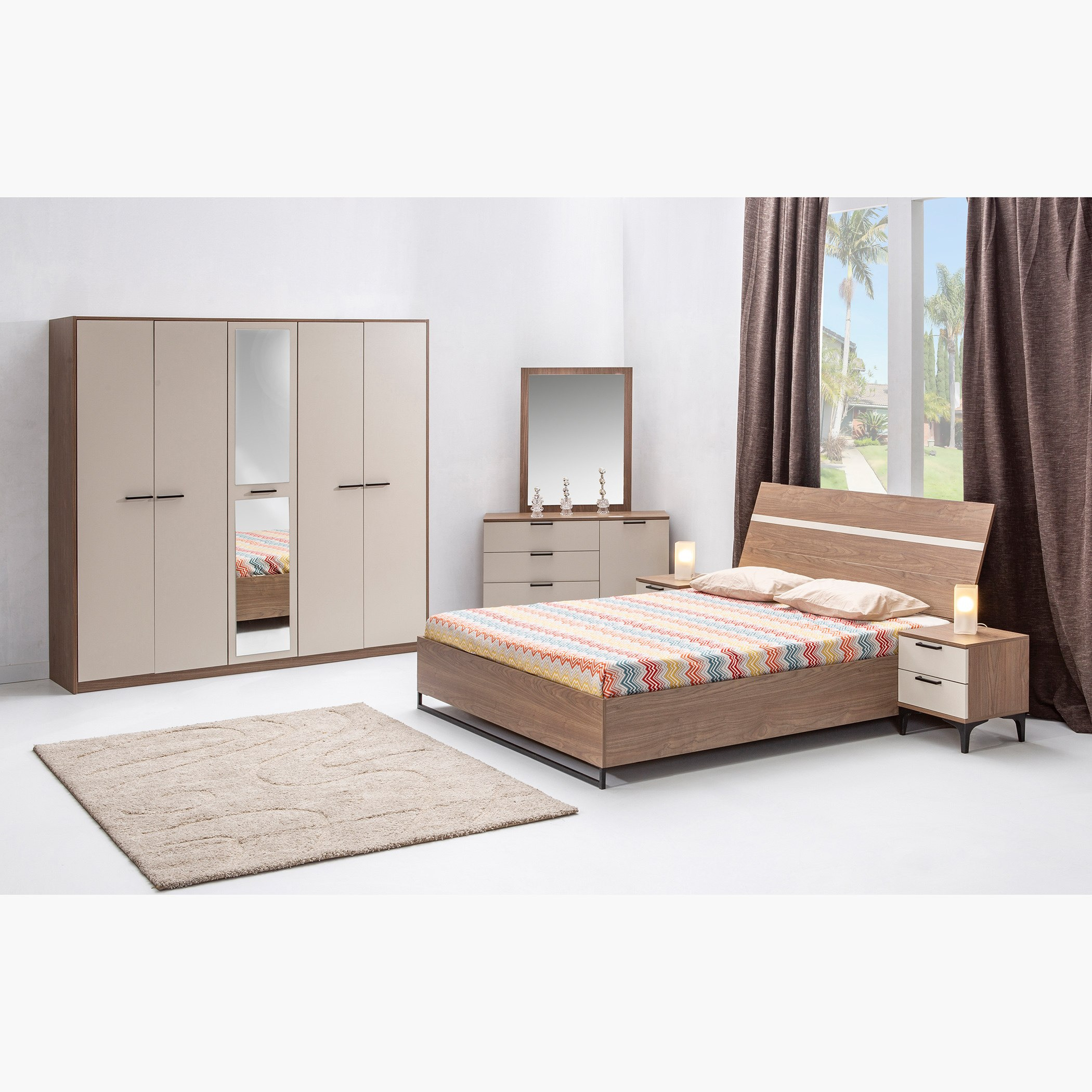 Savona 5-Piece King Bedroom Set - 180x200 cm-hbxbedroom-bedsandbedsets-bedroomsets-king-image-20