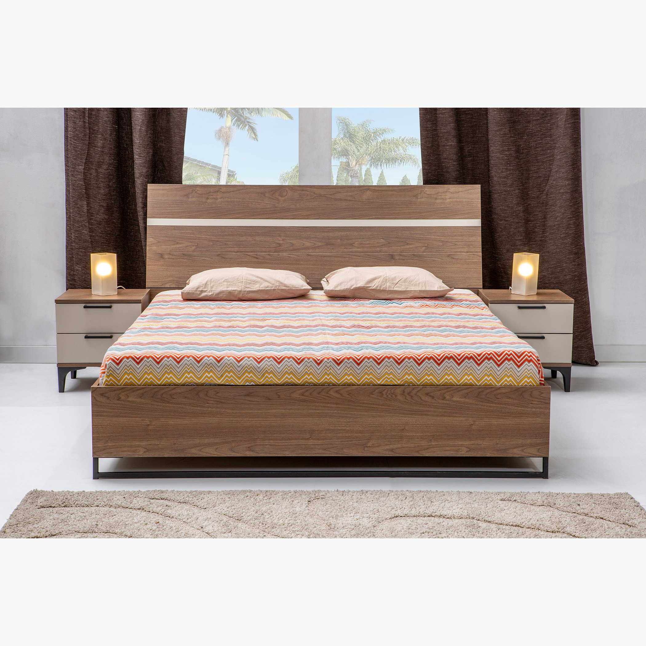 Savona 5-Piece King Bedroom Set - 180x200 cm-hbxbedroom-bedsandbedsets-bedroomsets-king-image-3
