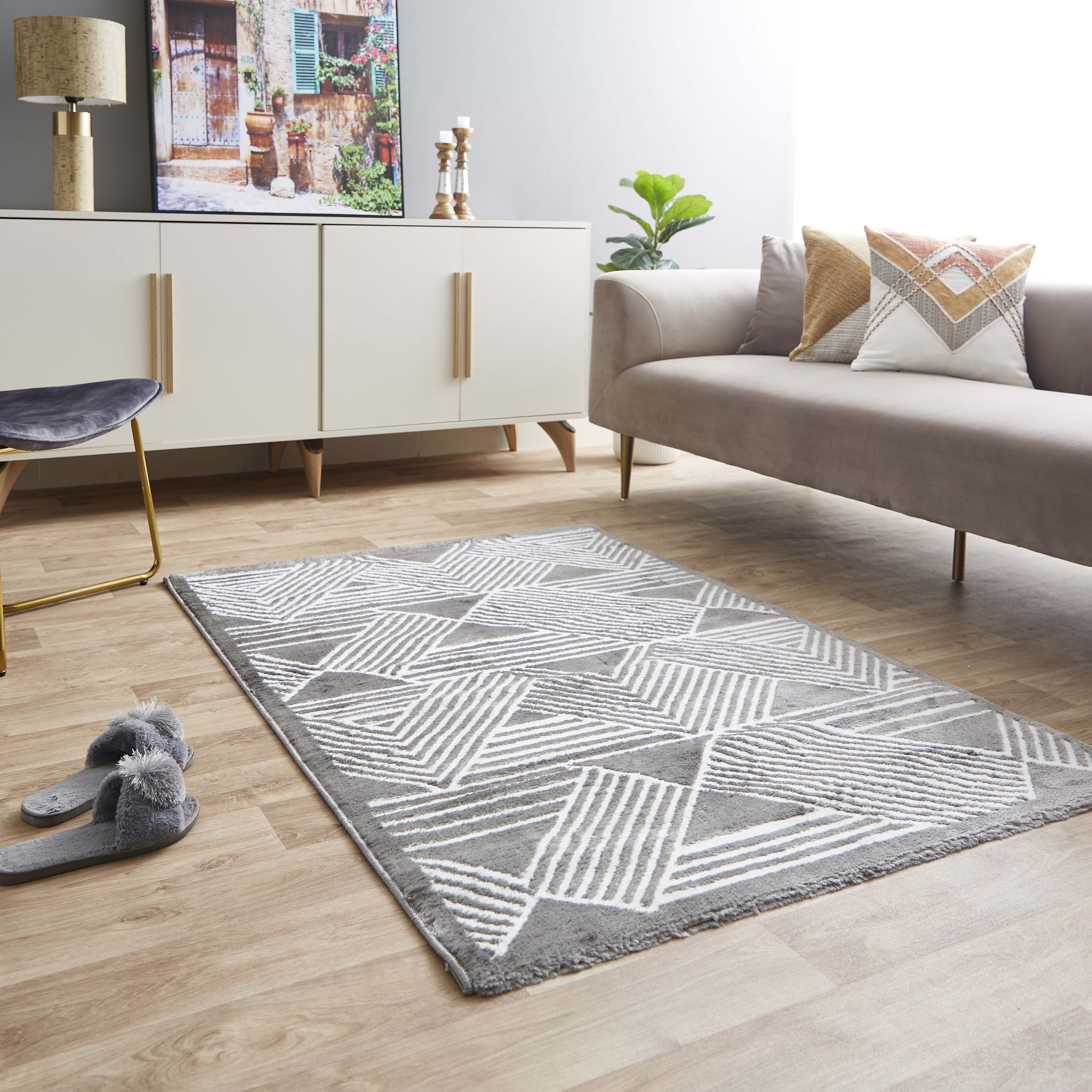 سجادة بولي بروبلين مقاومة للبقع إمباير من مشاعل - 110x160 سم-hbxdecorandfurnishings-floorcoverings-rugs-image-5