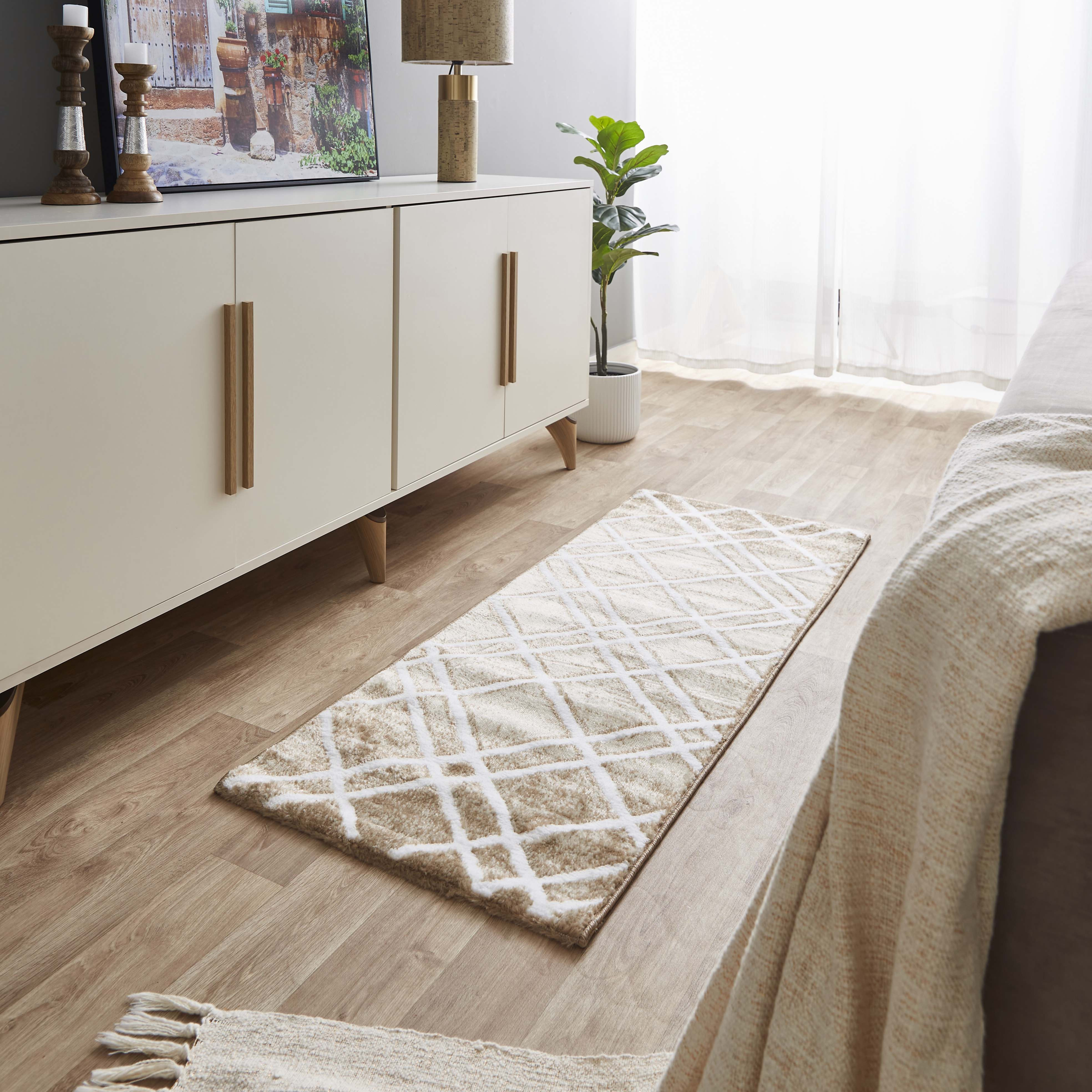 سجادة بولي بروبلين مقاومة للبقع من مشاعل هينلي - 60x150 سم-hbxdecorandfurnishings-floorcoverings-rugs-image-1
