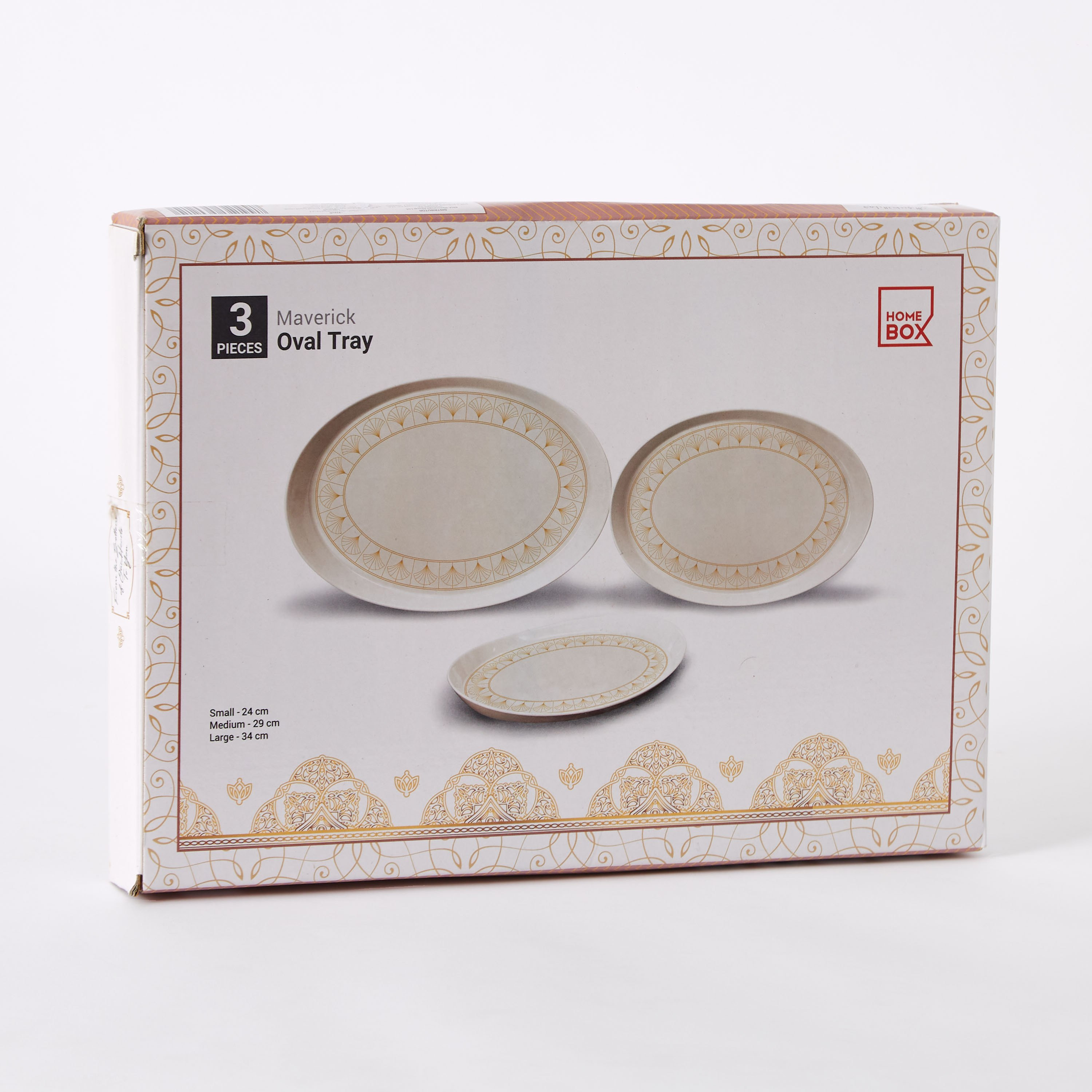 طقم صواني تقديم بيضاوية 3 قطع من مافيريك-hbxdecorandfurnishings-tabletop-serveware-image-5