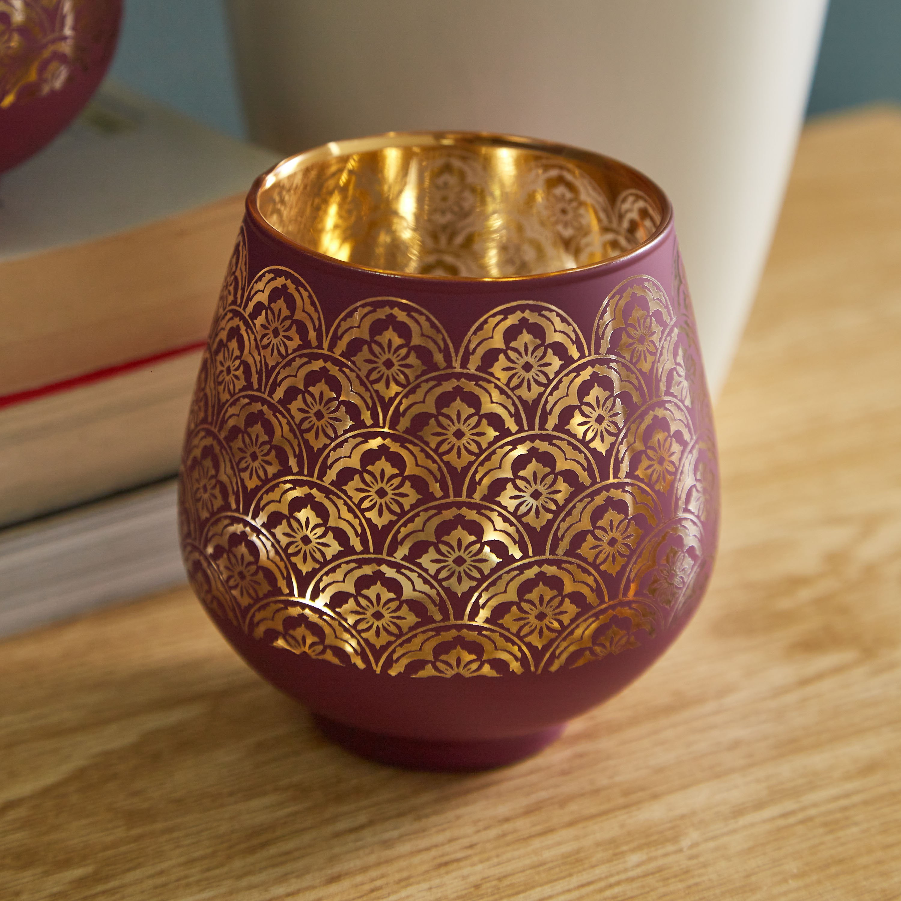 طقم حامل شموع صغيرة بيضاوي زجاجي قطعتين من مينيرفا - 9.5x9 سم-hbxlivingroom-decorandaccessories-candleholders-image-3