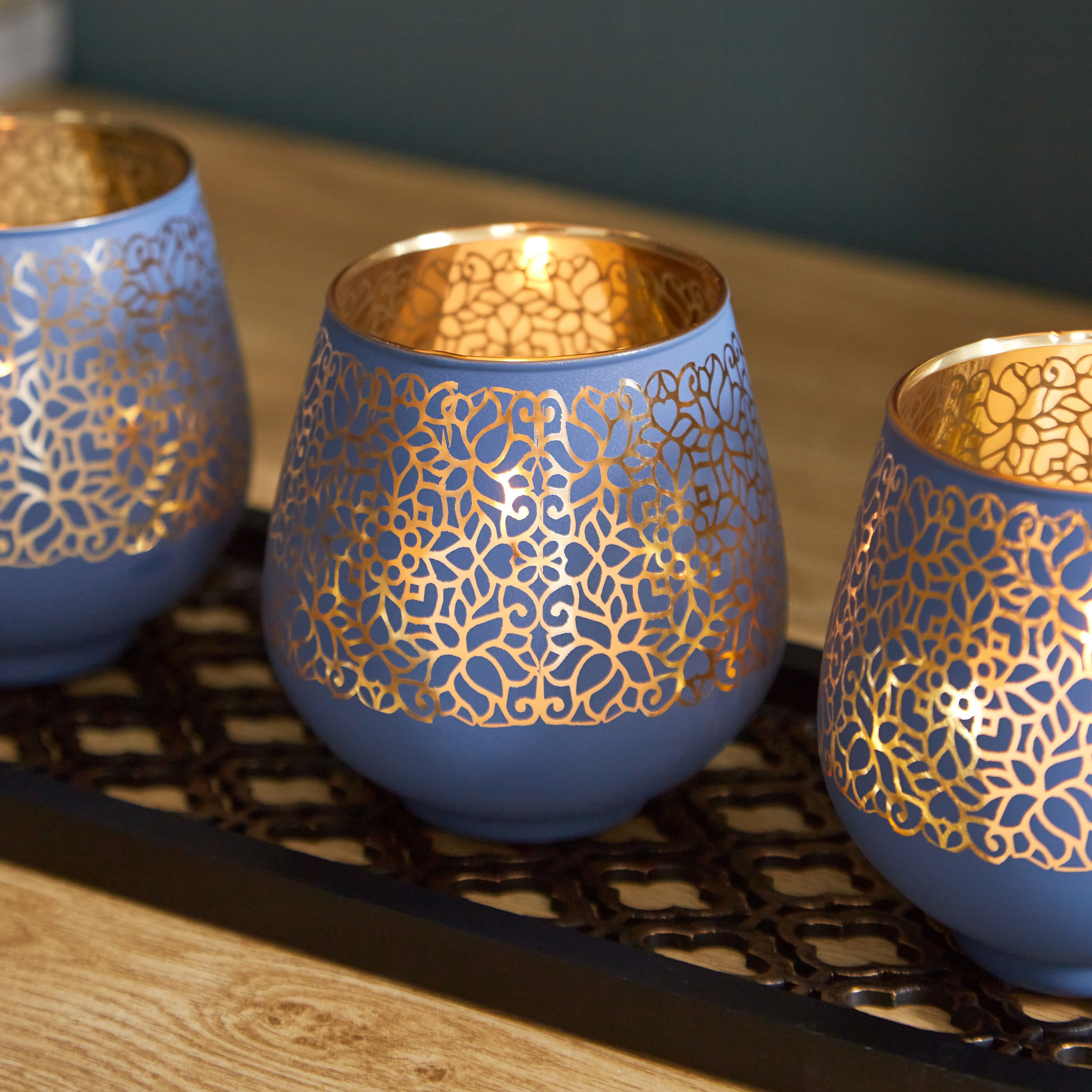 طقم شموع فوتيف زجاج بتصميم شجرة لوتس من مينرفا ويف 36x13.5x1.5 سم-hbxlivingroom-decorandaccessories-candleholders-image-3