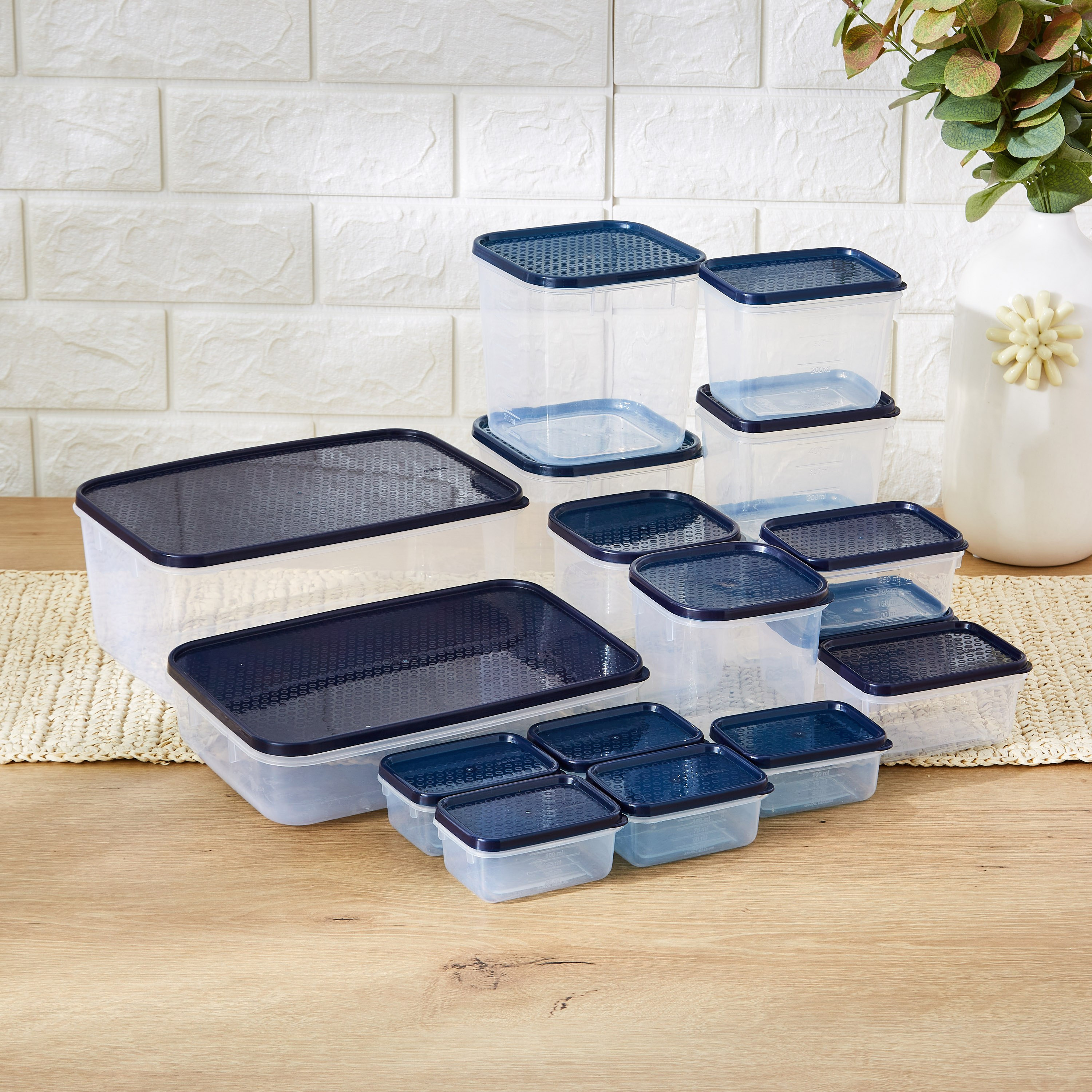 طقم حاويات طعام من فيزي - 17 قطعة-hbxhomeware-hbxkitchen-image-1