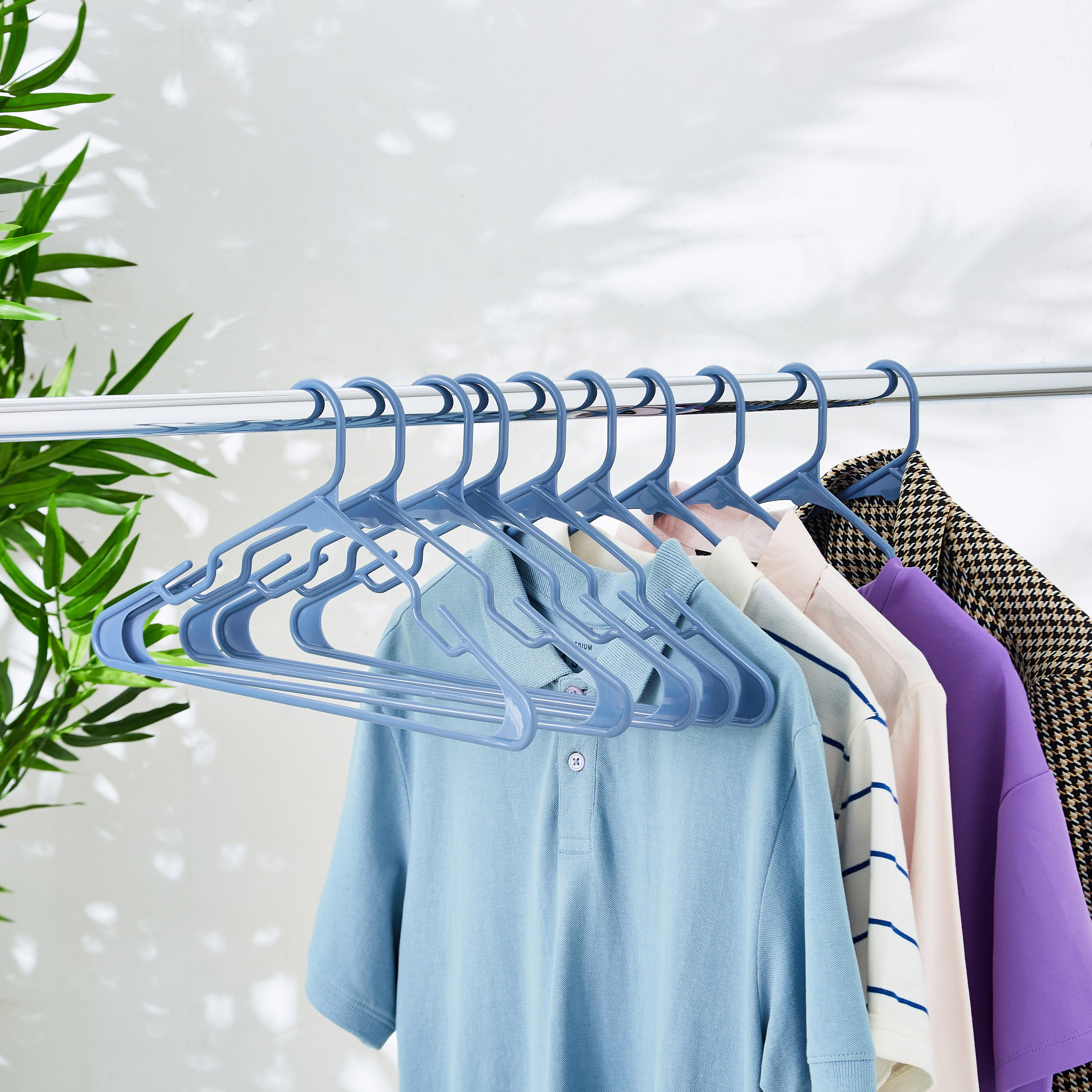 Keatite 10-Piece Plastic Hanger Set-hbxhomeware-bathandlaundry-clothesdryingracks-image-2