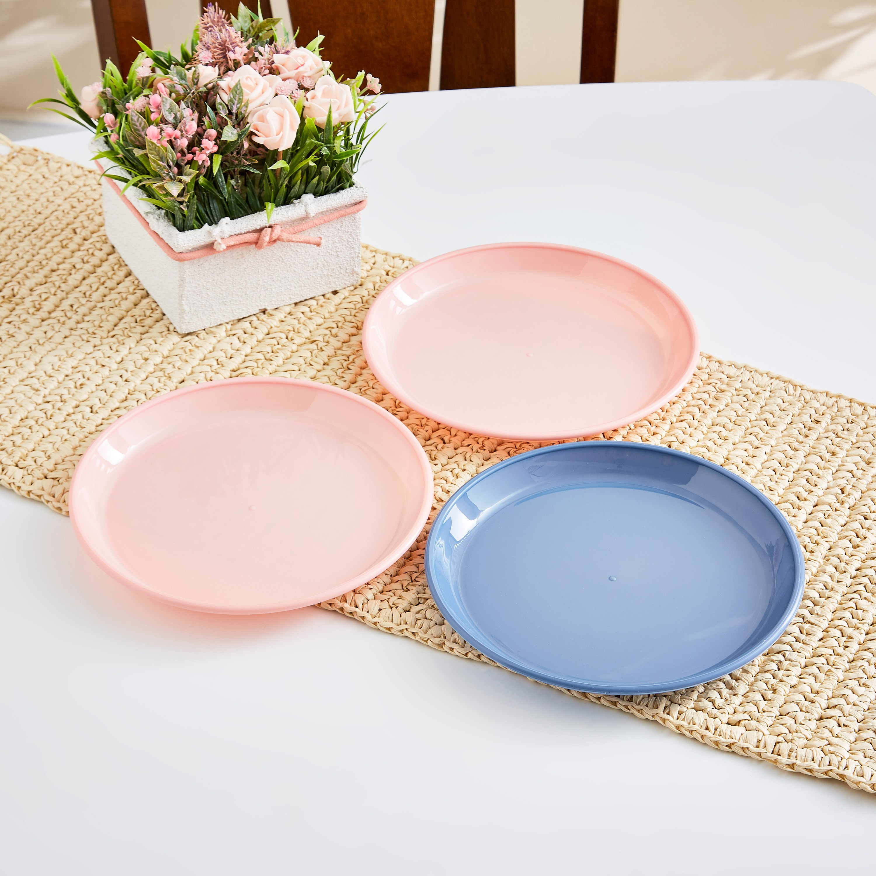 طقم صحون عشاء 3 قطع من تايل - 20x3 سم-hbxhomeware-hbxkidsandyouth-image-1