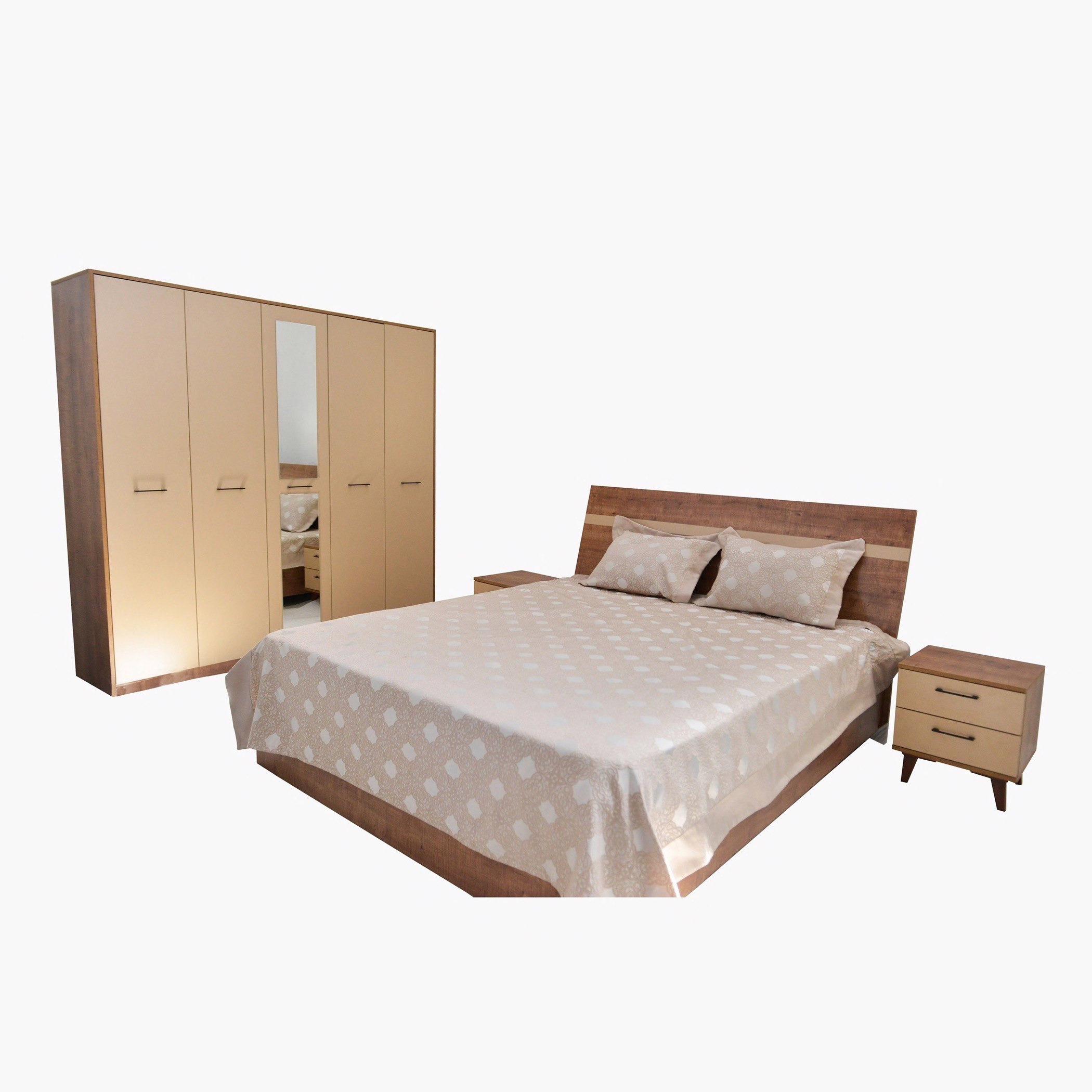 Serena 5-Piece King Bedroom Set - 180x200 cm-hbxbedroom-bedsandbedsets-bedroomsets-king-image-2