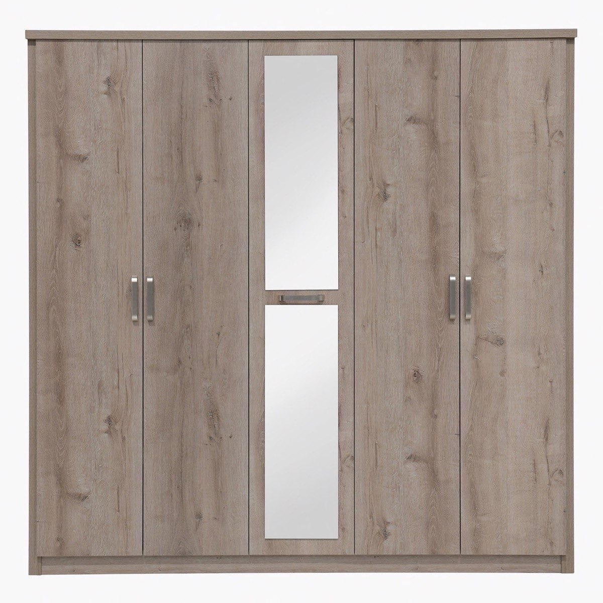 Denver 5-Door Wardrobe with Mirror-hbxfurniture-wardrobes-image-3