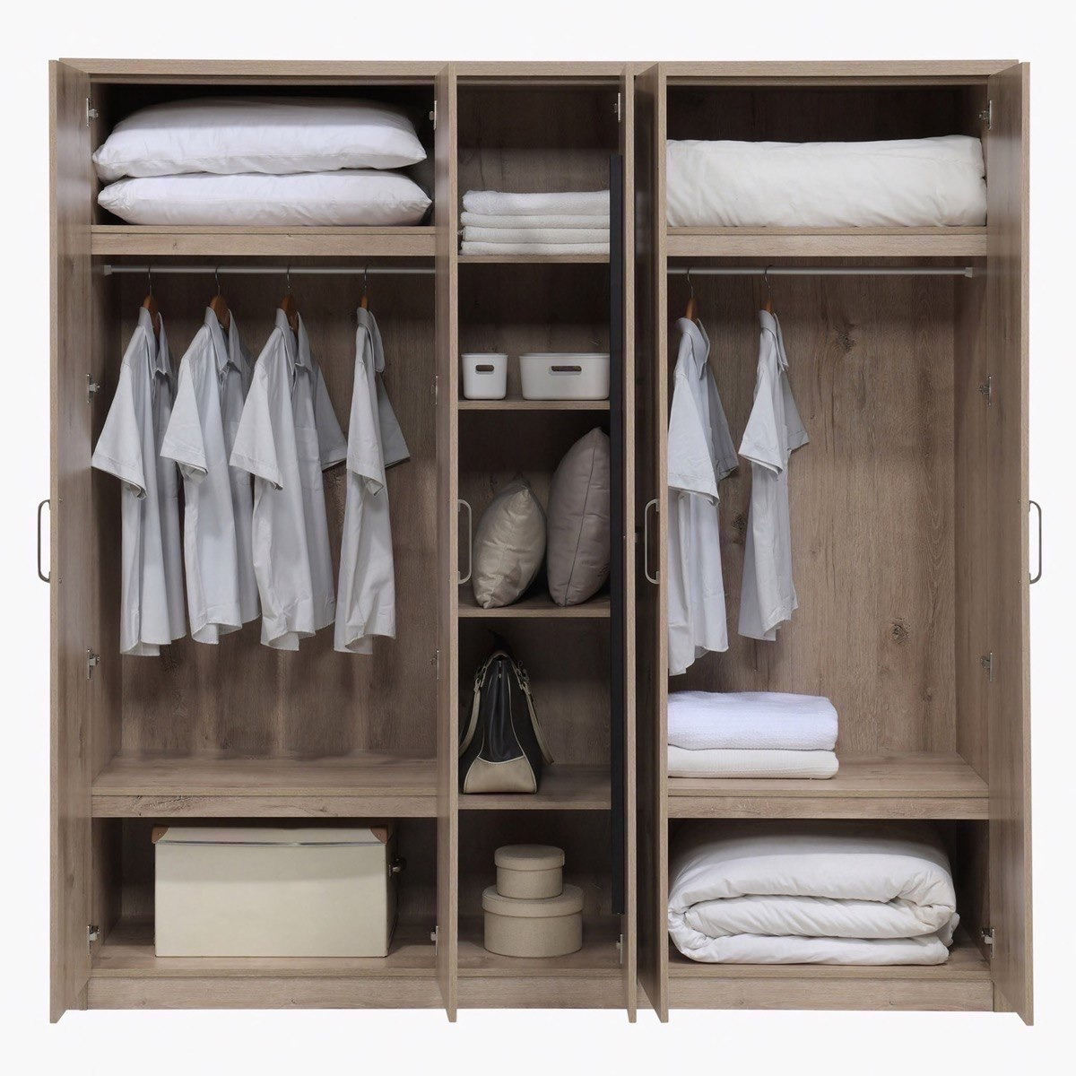 Denver 5-Door Wardrobe with Mirror-hbxfurniture-wardrobes-image-4
