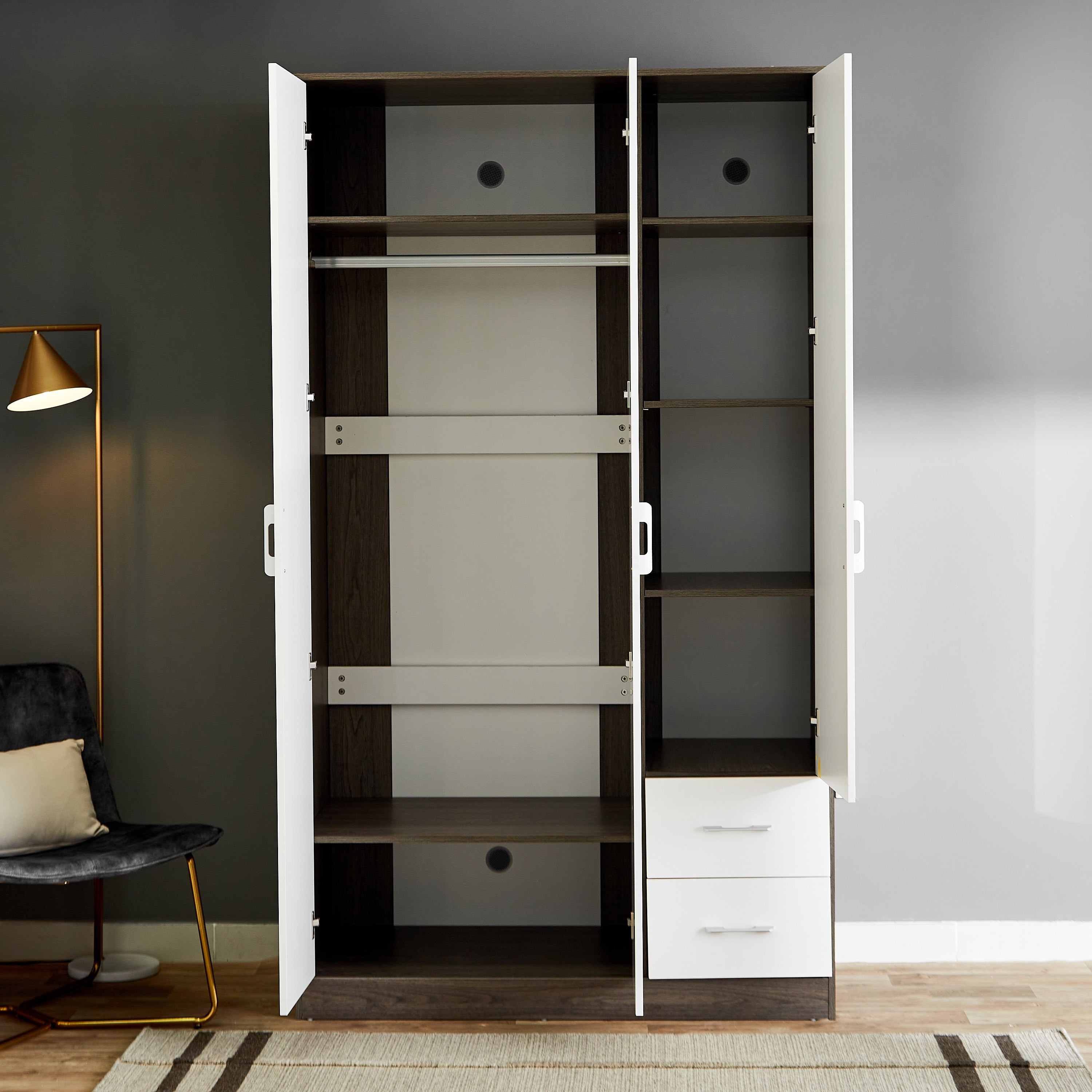 خزانة ملابس بـ 3أبواب ومرآة من زيجنا-hbxfurniture-wardrobes-image-4