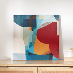 Elmer Abstract Print Canvas Framed Picture - 40x2x40 cms