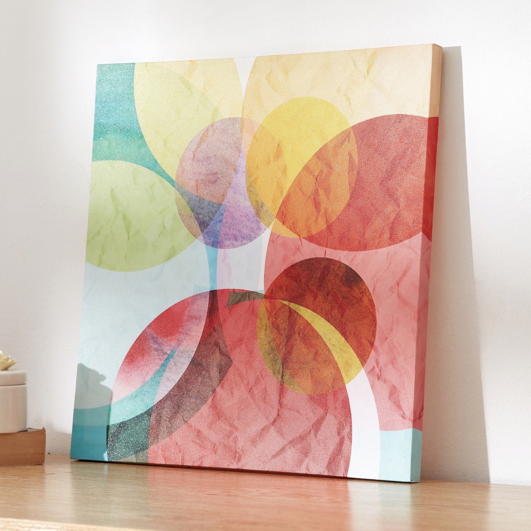 لوحة كانفاس مؤطّرة بطبعات هندسية من نيلا - 40x2x40 سم-hbxhomeware-hbxdecorandfurnishings-image-2