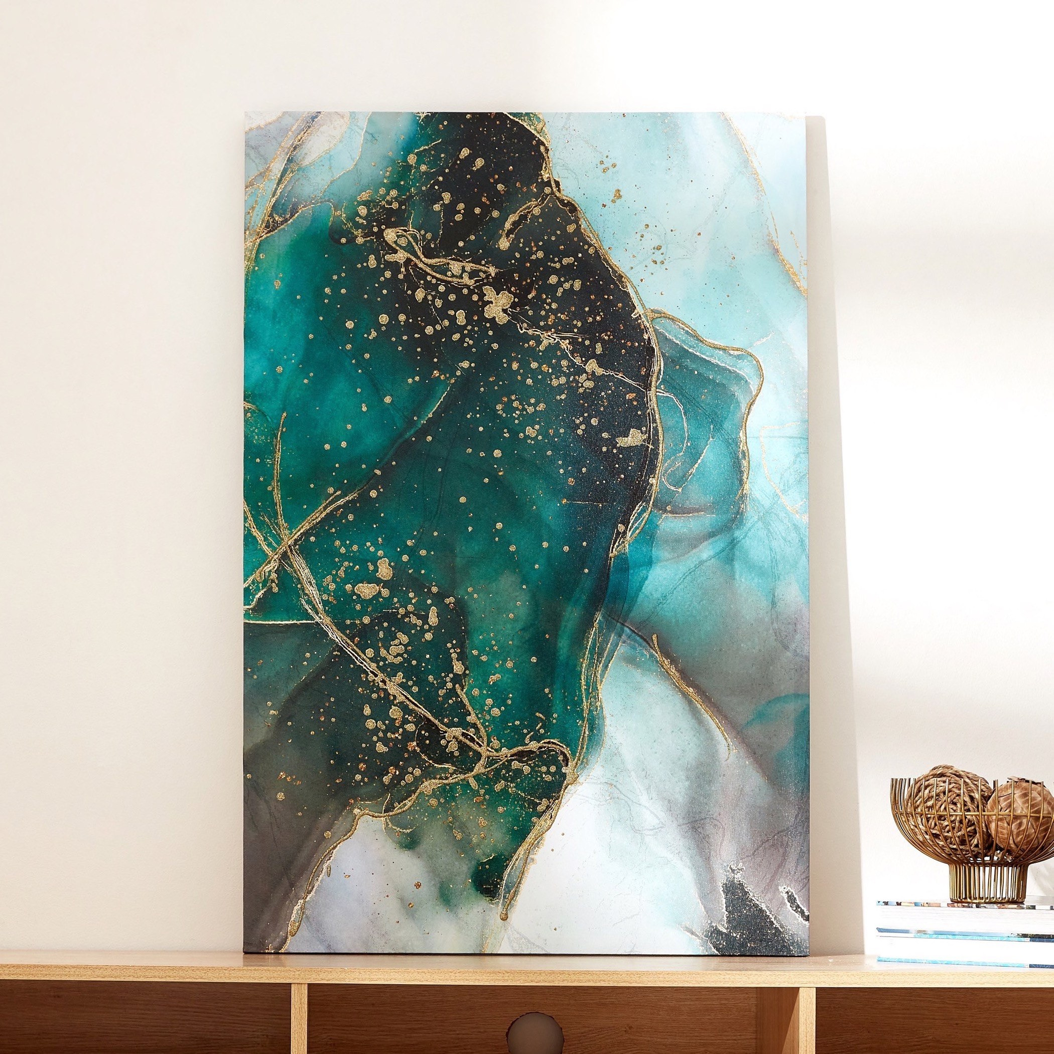 Nela Abstract Printed and Handpainted Framed Picture - 60x3x90 cm-PROMO_HB_AE_B1G1_250925-image-1