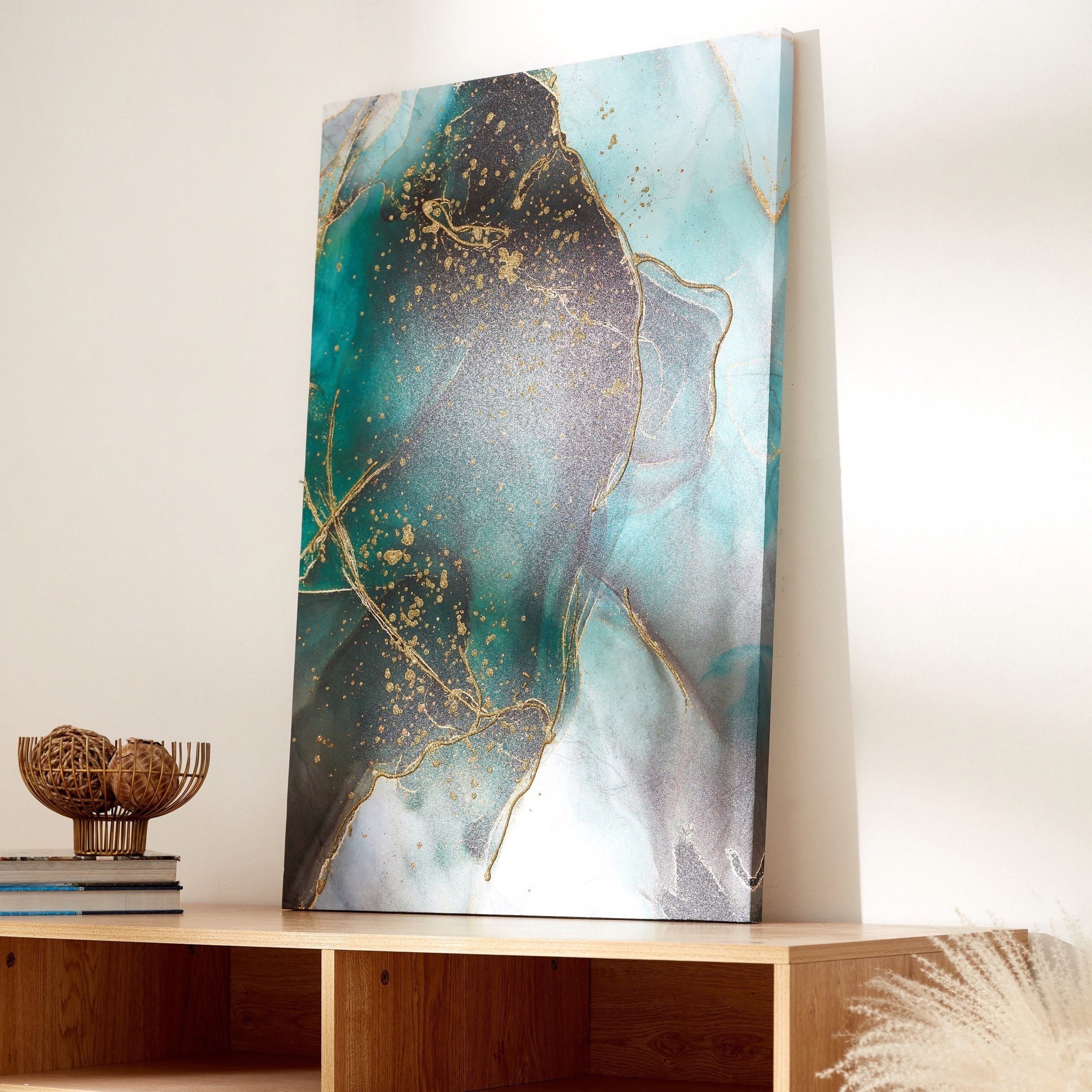 Nela Abstract Printed and Handpainted Framed Picture - 60x3x90 cm-PROMO_HB_AE_B1G1_250925-image-2