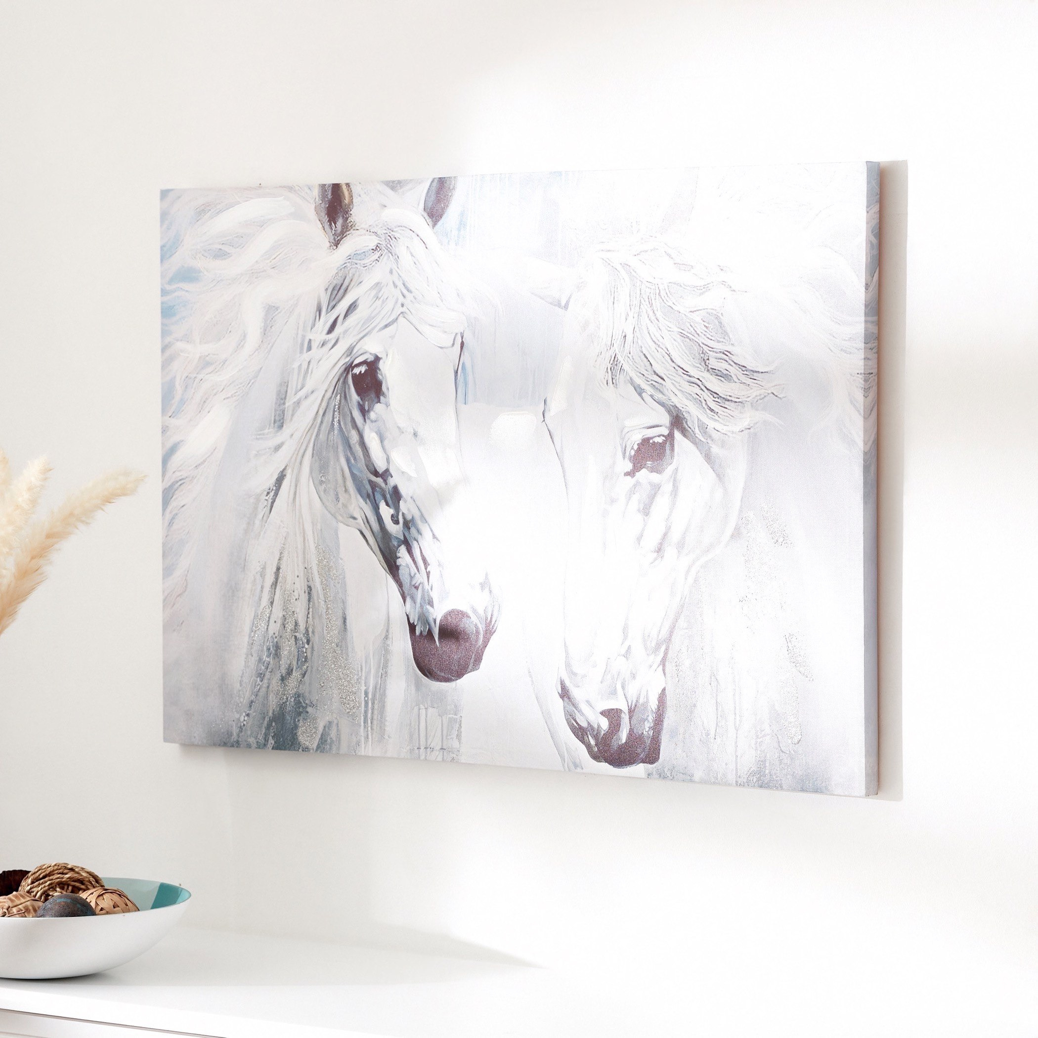 Nela Two Horses Printed and Painted Framed Picture - 90x3x60 cm-PROMO_HB_AE_B1G1_250925-image-2