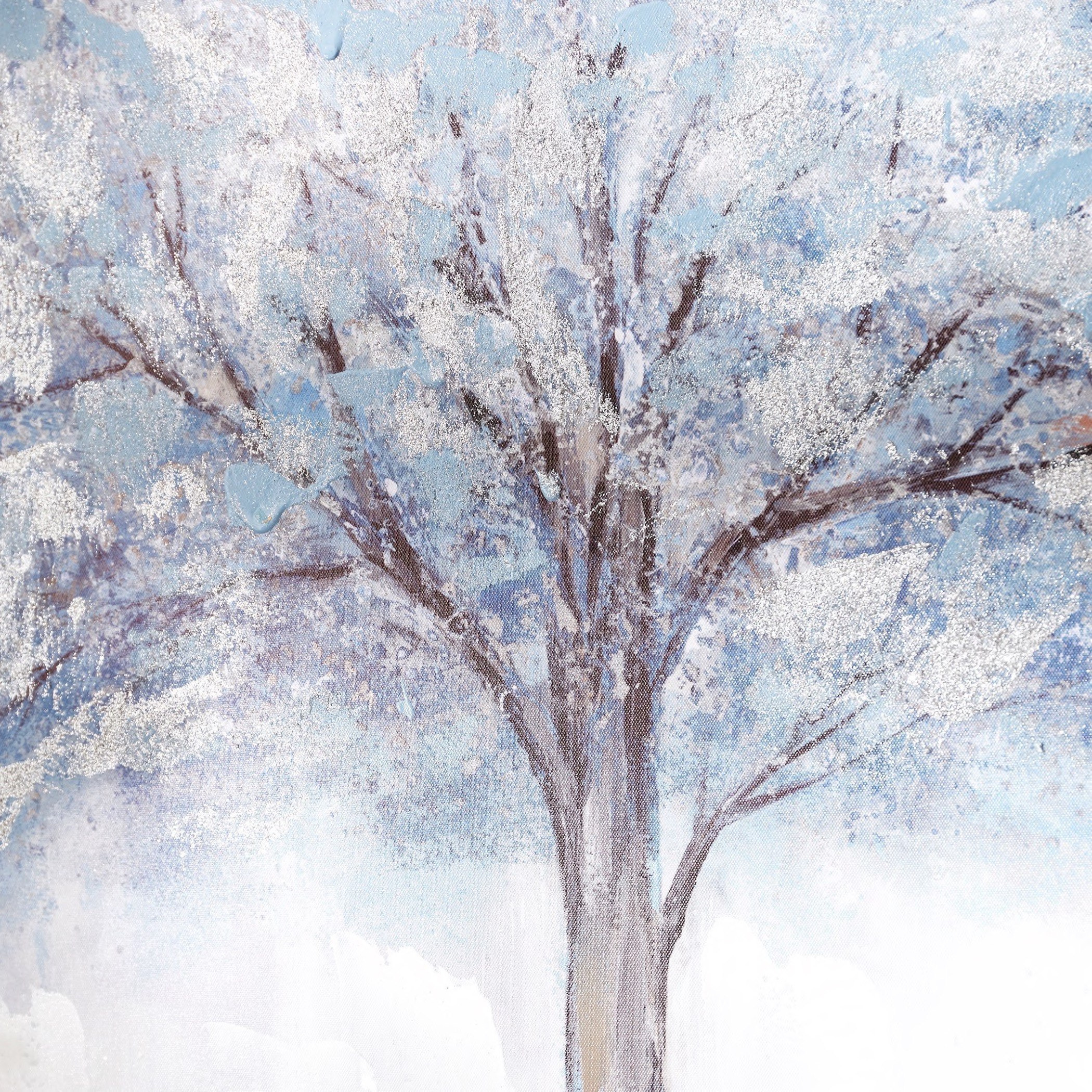 لوحة مؤطرة مرسومة يدويا بطبعات شجرة من نيلا - 80x3x80 سم-hbxhomeware-hbxdecorandfurnishings-image-3
