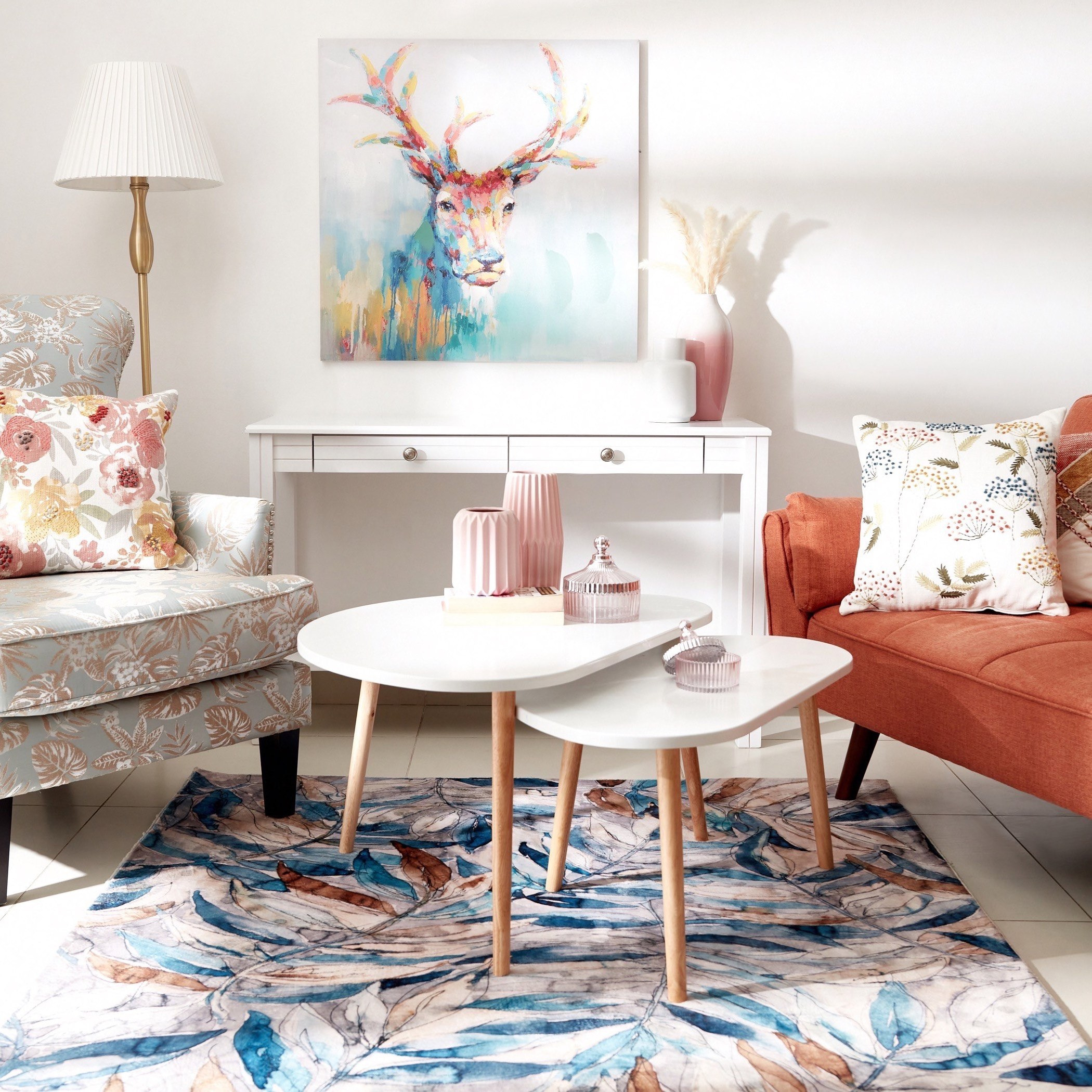 لوحة مؤطرة مطلية بطبعات من نيلا - 80x3x80 سم-hbxhomeware-hbxdecorandfurnishings-image-4