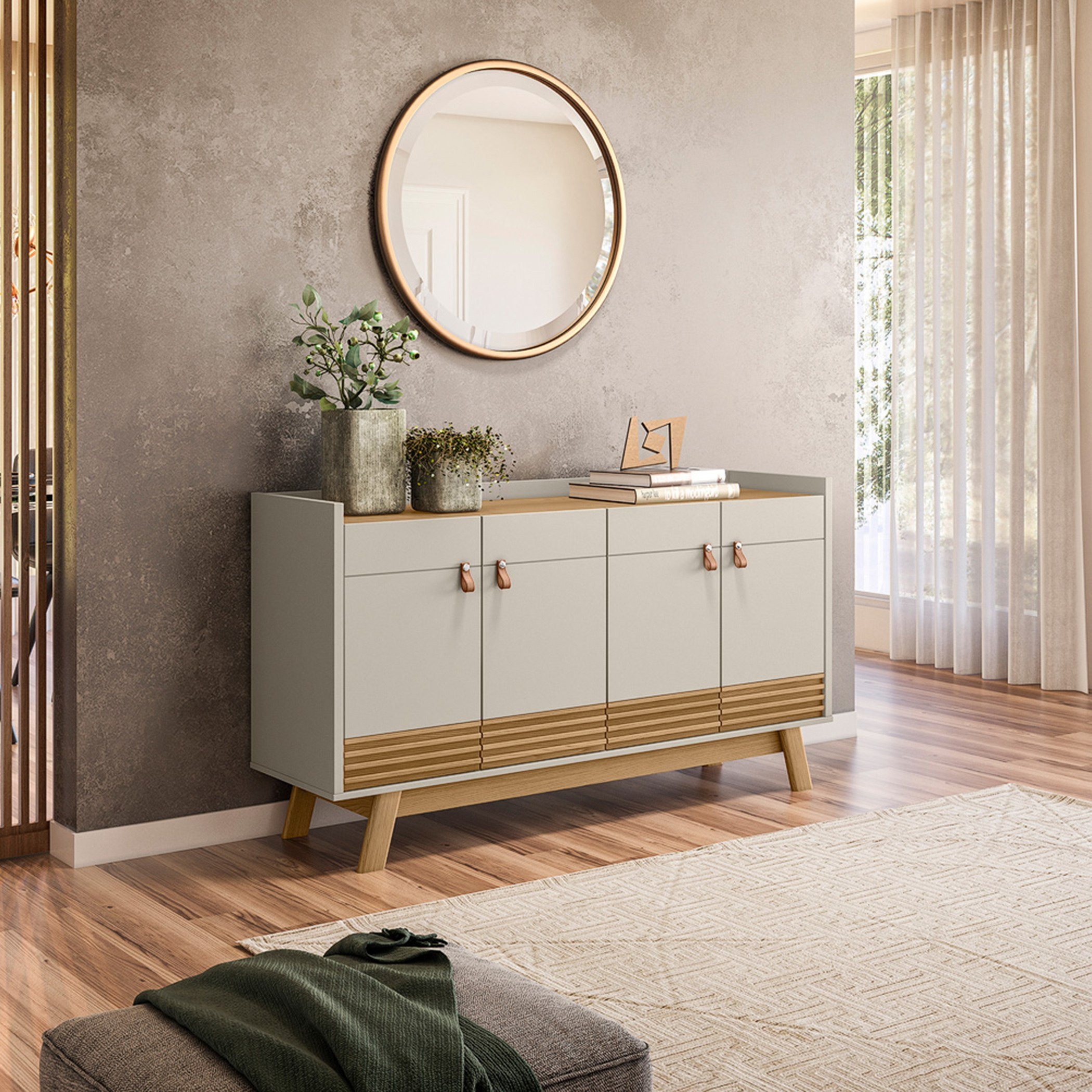 خزانة جانبية بـ4 أبواب من ريجيس-hbxfurniture-diningroom-buffetsandsideboards-image-1