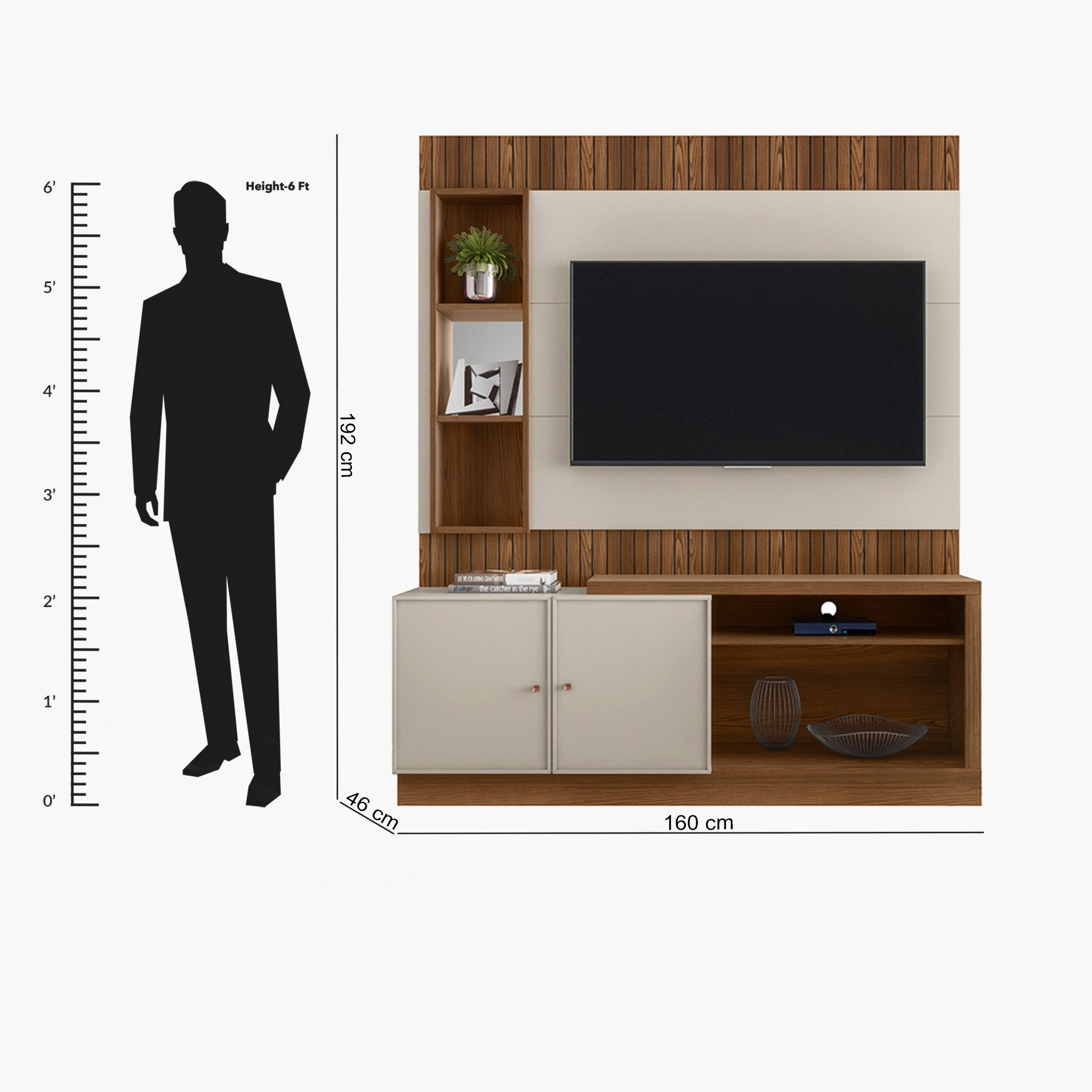 وحدة حائط للتلفاز حتى 55 بوصة من والثام-hbxlivingroom-mediaunitsandstorage-wallunits-image-5