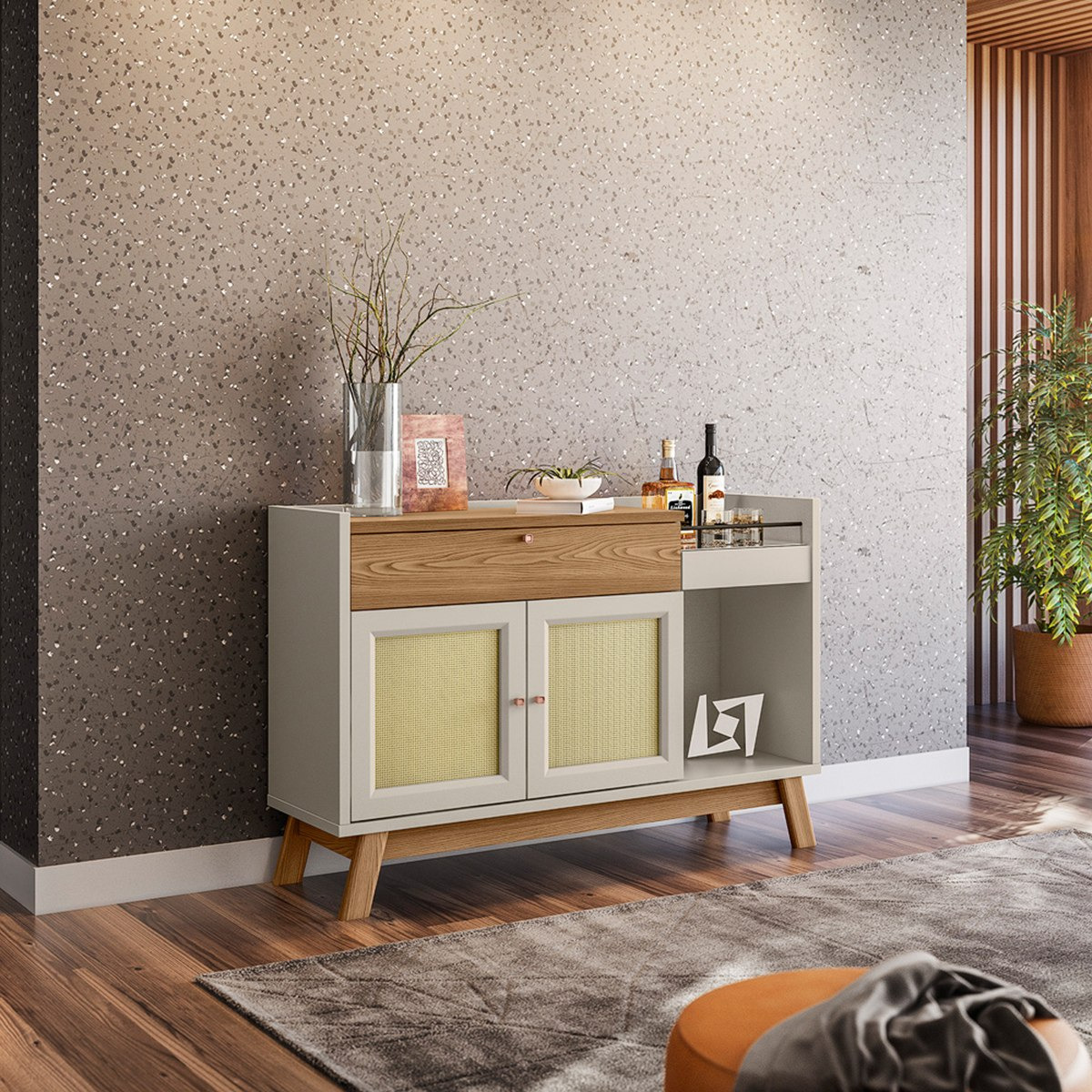 خزانة جانبية بدرج وبابين من مولتون-hbxfurniture-diningroom-buffetsandsideboards-image-1