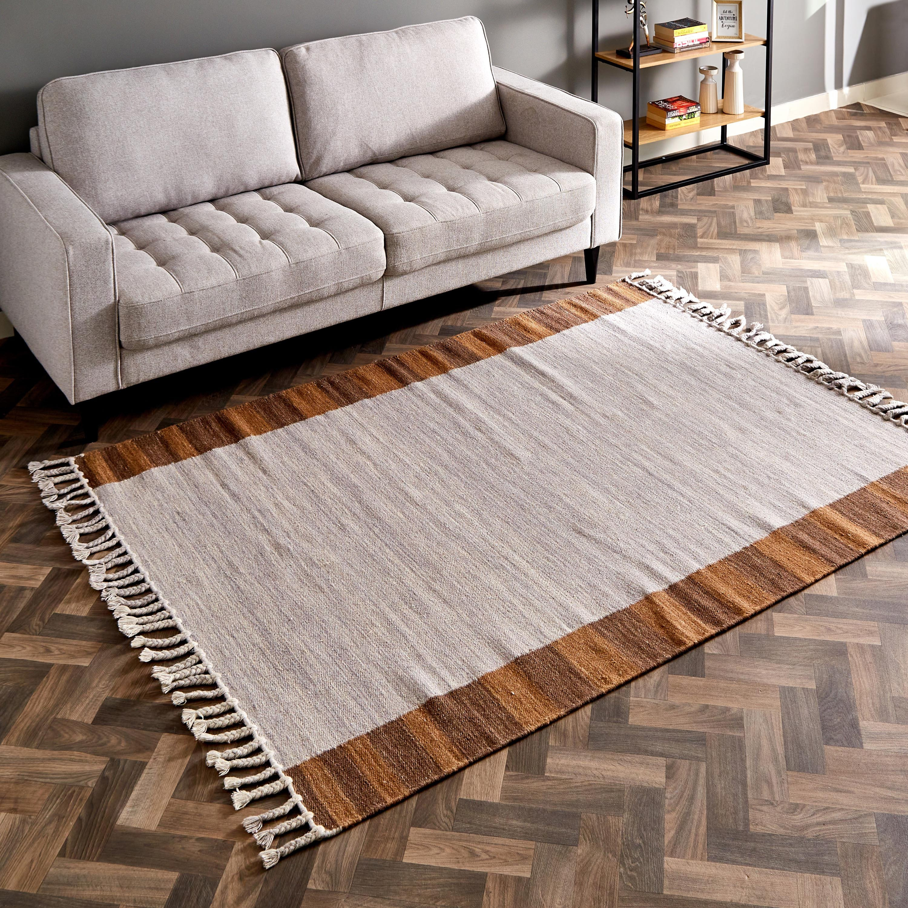 سجادة صوف مصنوعة يدويًا من دينالي - 150x200 سم-hbxdecorandfurnishings-floorcoverings-rugs-image-1