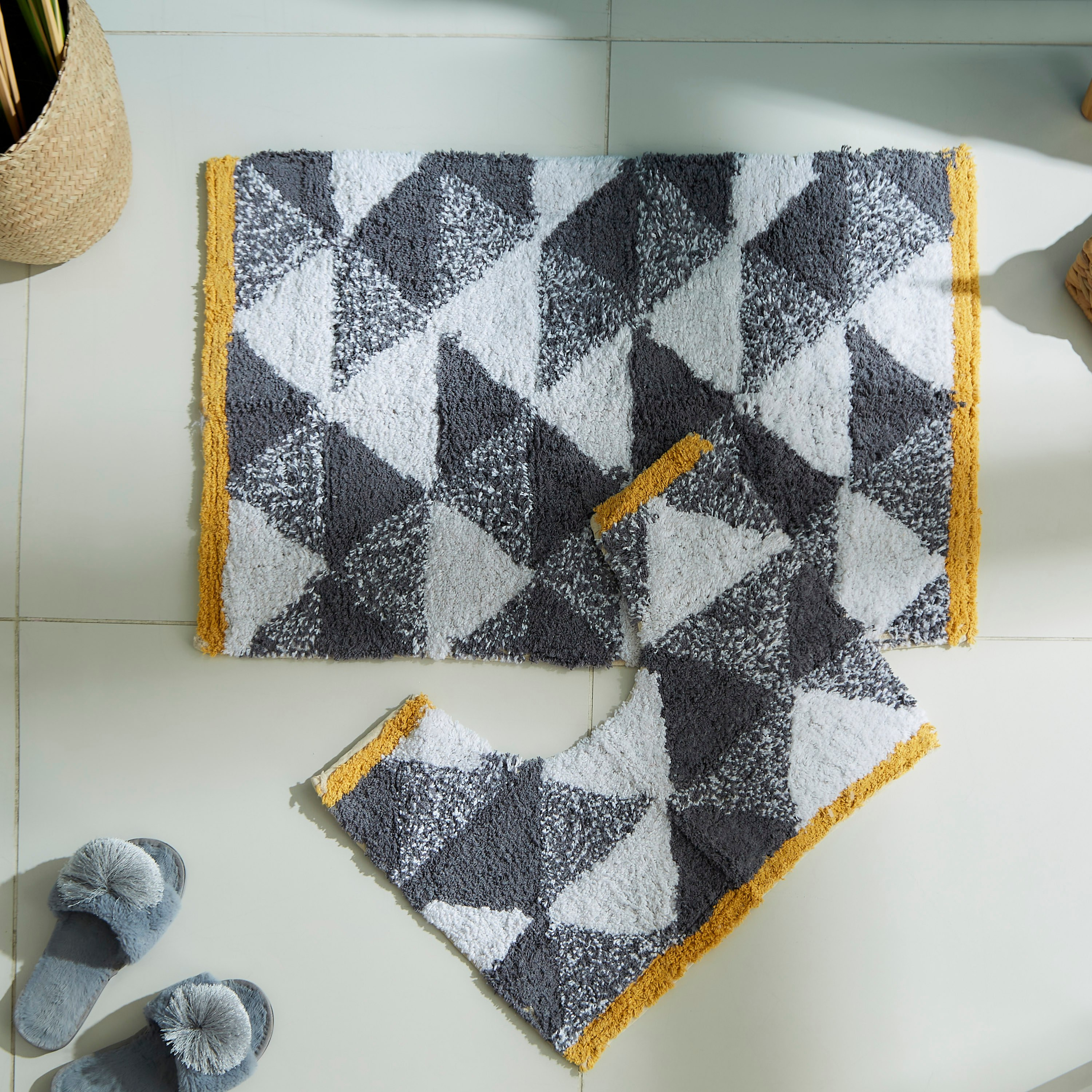 طقم سجادة حمام قطن قطعتين من باركر- 50x80+40 سم-hbxbedroom-floorcoverings-bathmats-image-1