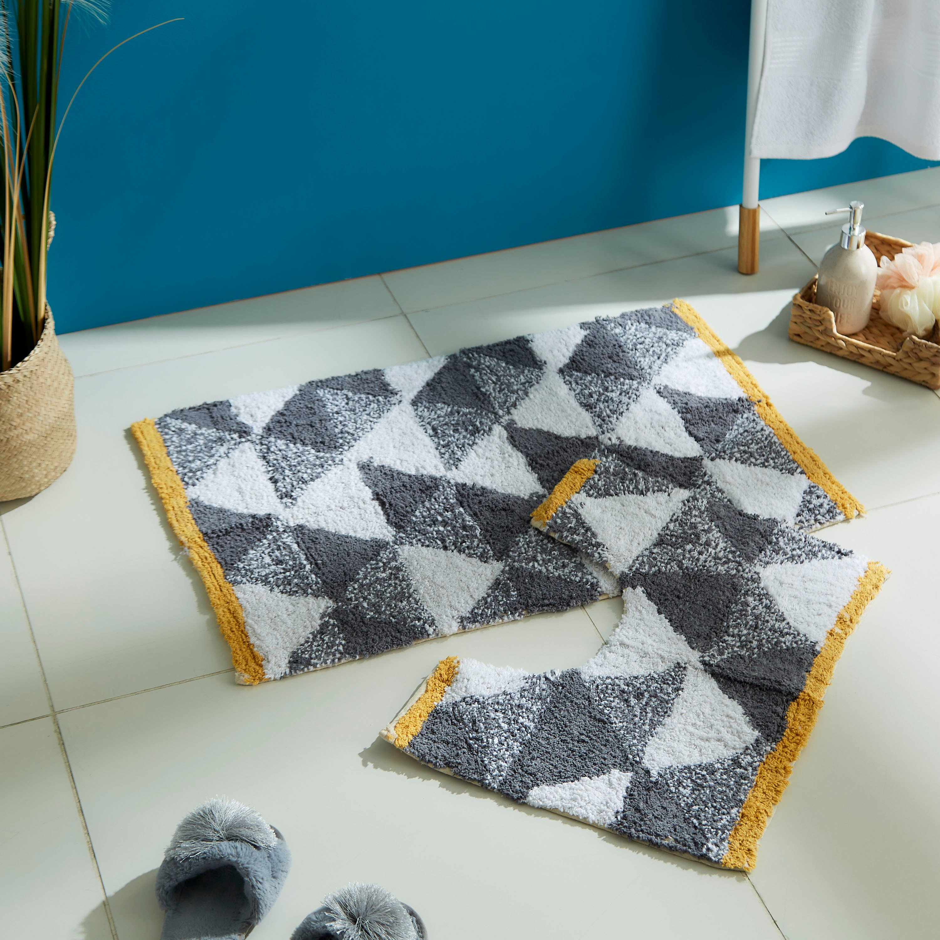 طقم سجادة حمام قطن قطعتين من باركر- 50x80+40 سم-hbxbedroom-floorcoverings-bathmats-image-6