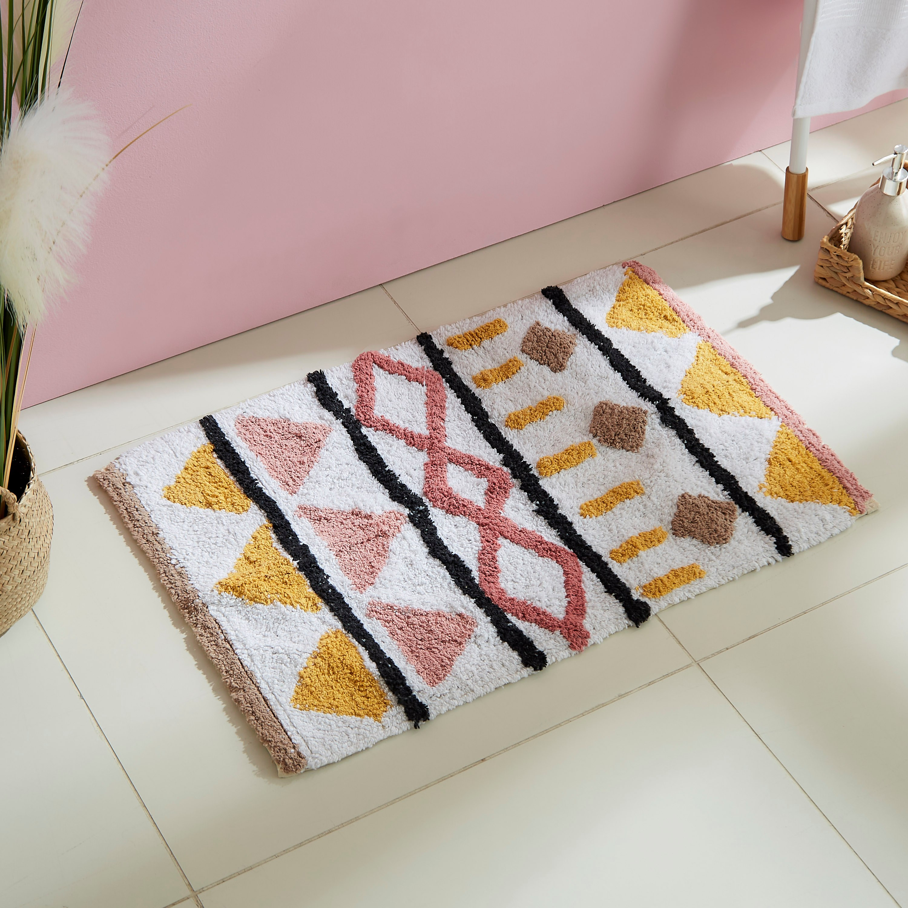 طقم سجادة حمام قطن قطعتين من أفا - 50x80 سم-hbxbedroom-floorcoverings-bathmats-image-2