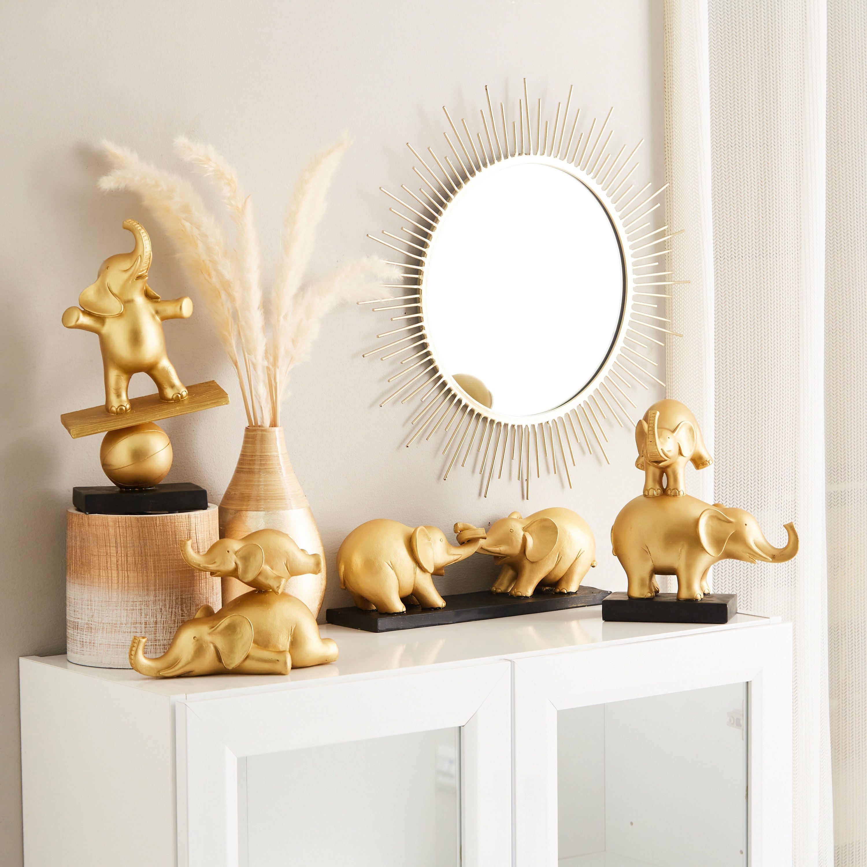 Isla Polyresin Elephant Tug of War - 34x9.5x11.8 cm-hbxhomeware-homedecor-figurinesandornaments-image-4