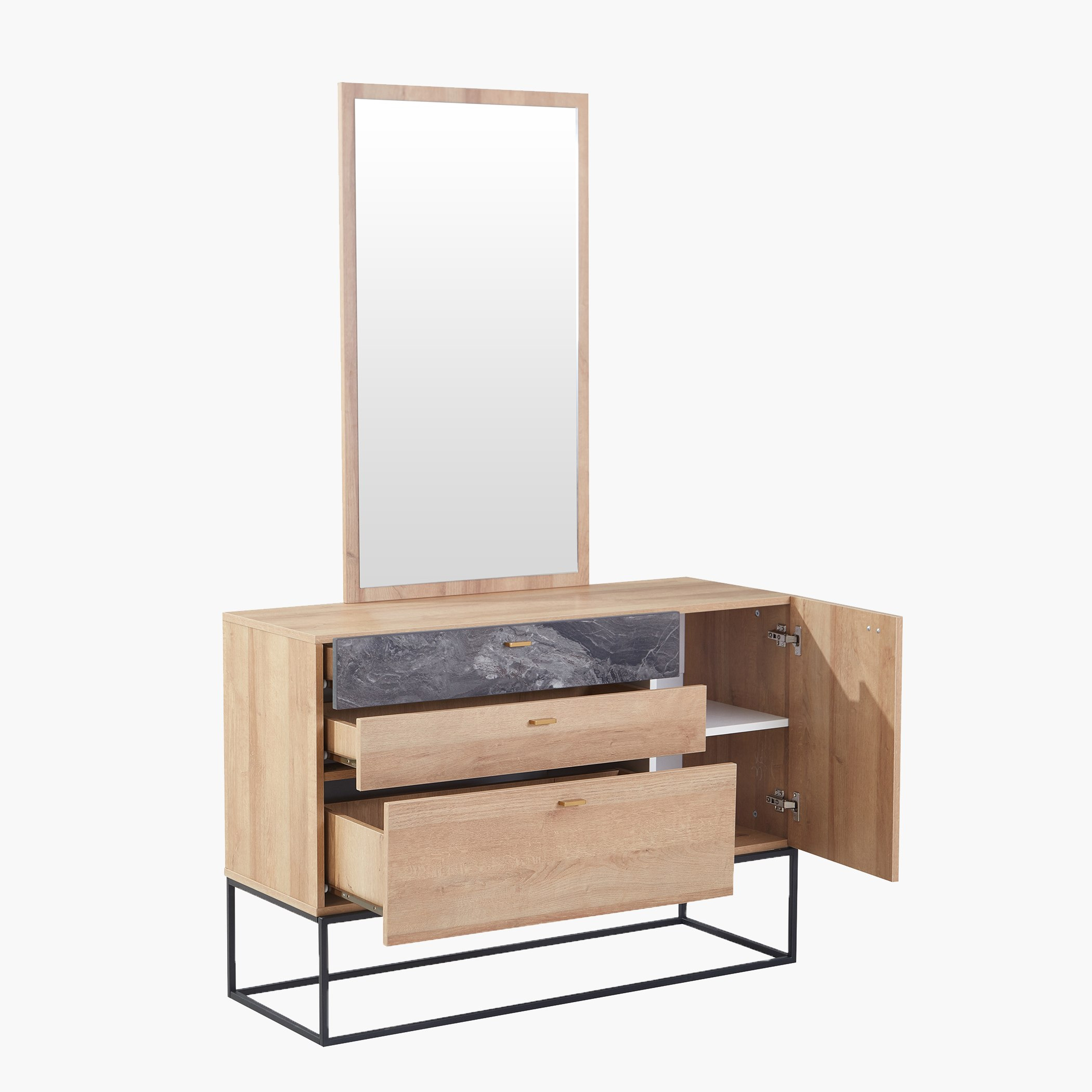 طقم غرفة نوم كينج 5 قطع من بالتيمور- 180x200 سم-hbxbedroom-bedsandbedsets-bedroomsets-king-image-12