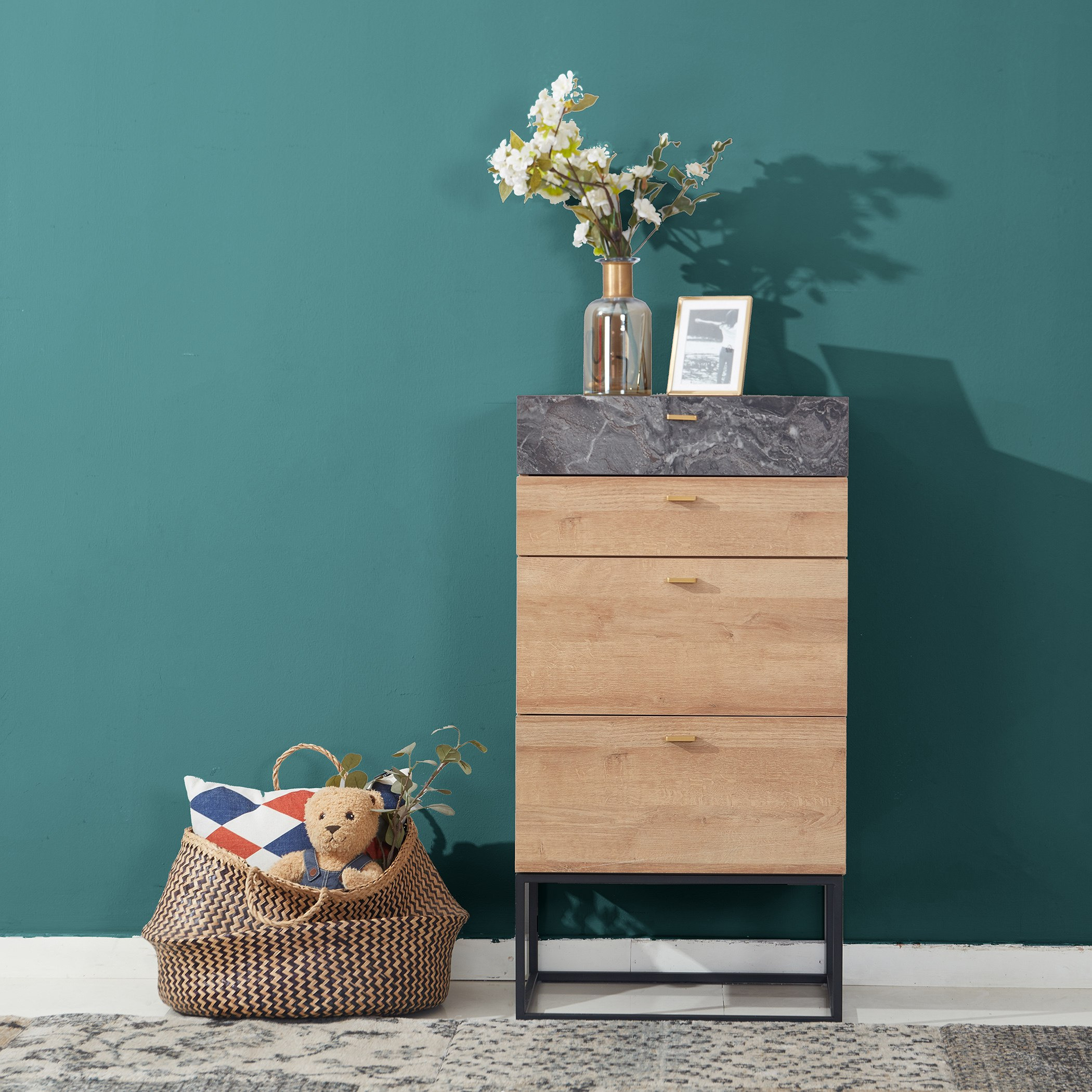 وحدة تخزين بـ 4 أدراج من بالتيمور-hbxfurniture-dressersandchests-chestofdrawers-image-1