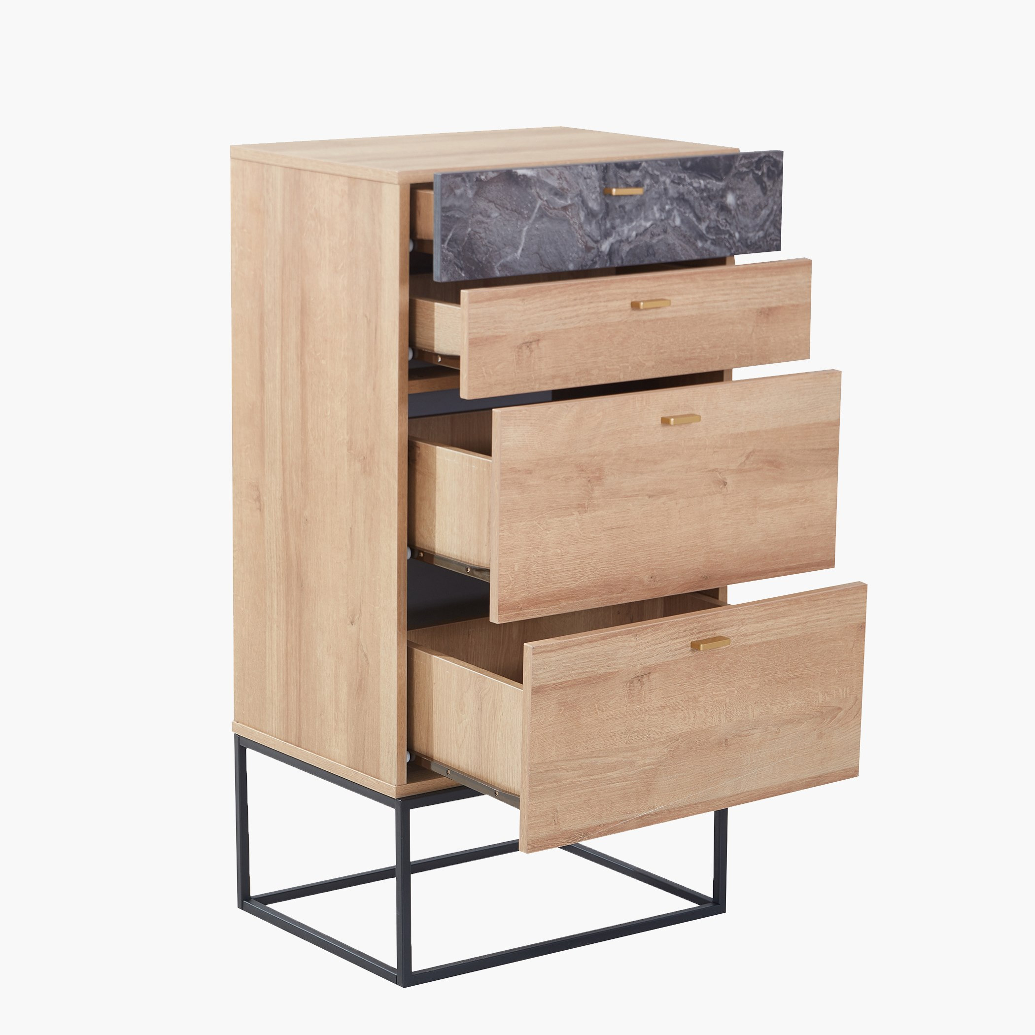 وحدة تخزين بـ 4 أدراج من بالتيمور-hbxfurniture-dressersandchests-chestofdrawers-image-5