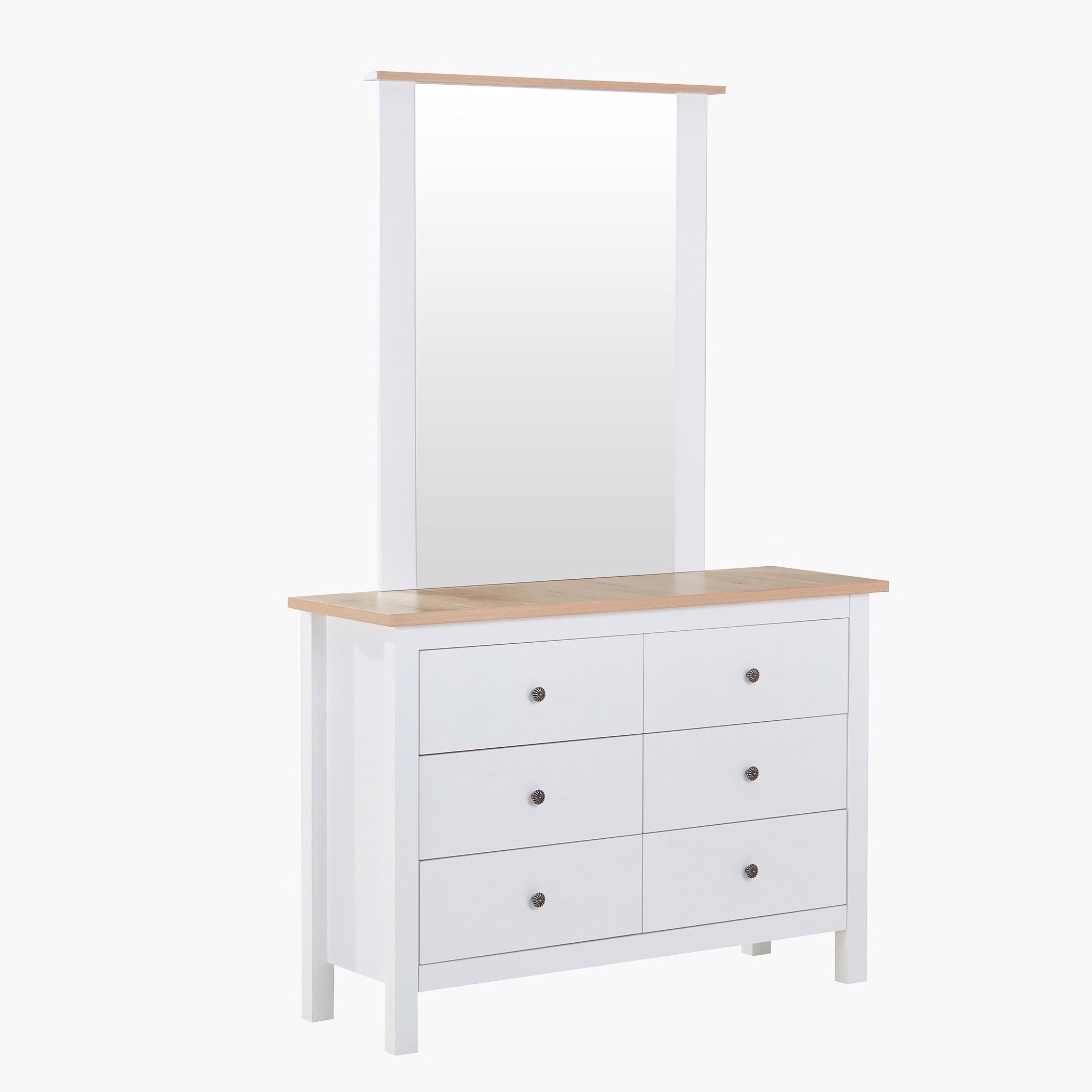 مرآة دون طاولة تزيين مزدوجة 6 أدراج من هامبتون-hbxfurniture-kidsroom-kidsdressersandmirrors-image-4