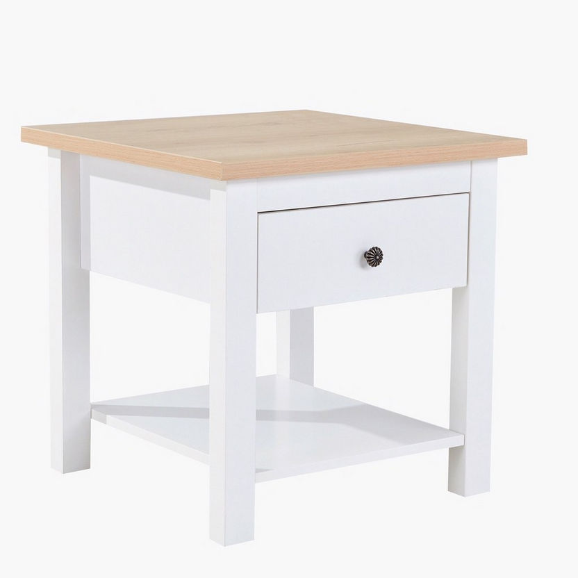 Hamptons End Table with Drawer-End Tables-image-2