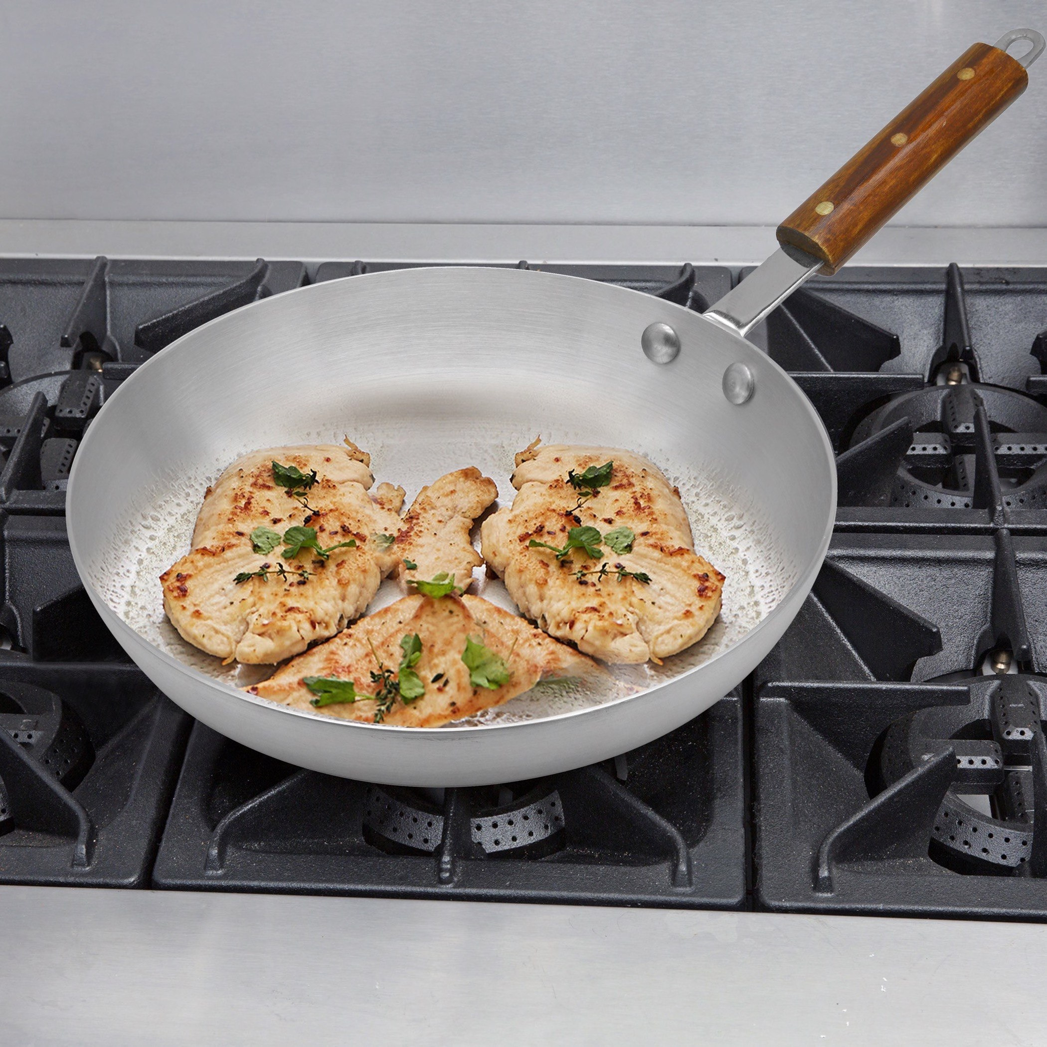 Fiona Aluminium Frying Pan with Wooden Handle - 23 cm-hbxhomeware-hbxkitchen-image-1