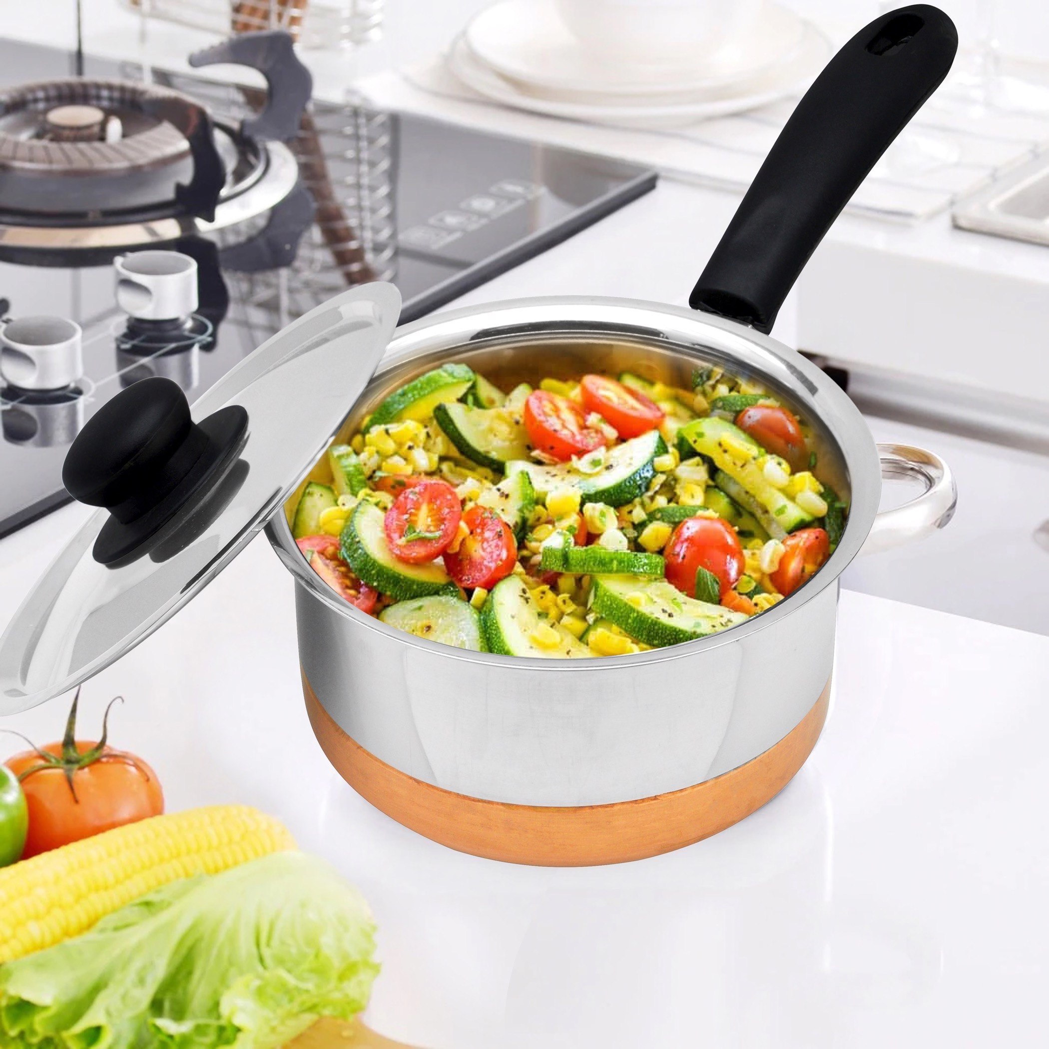قدر بقاعدة نحاسية مع غطاء من فيونا - 16 سم-hbxkitchen-kitchenware-foodpreparation-image-1