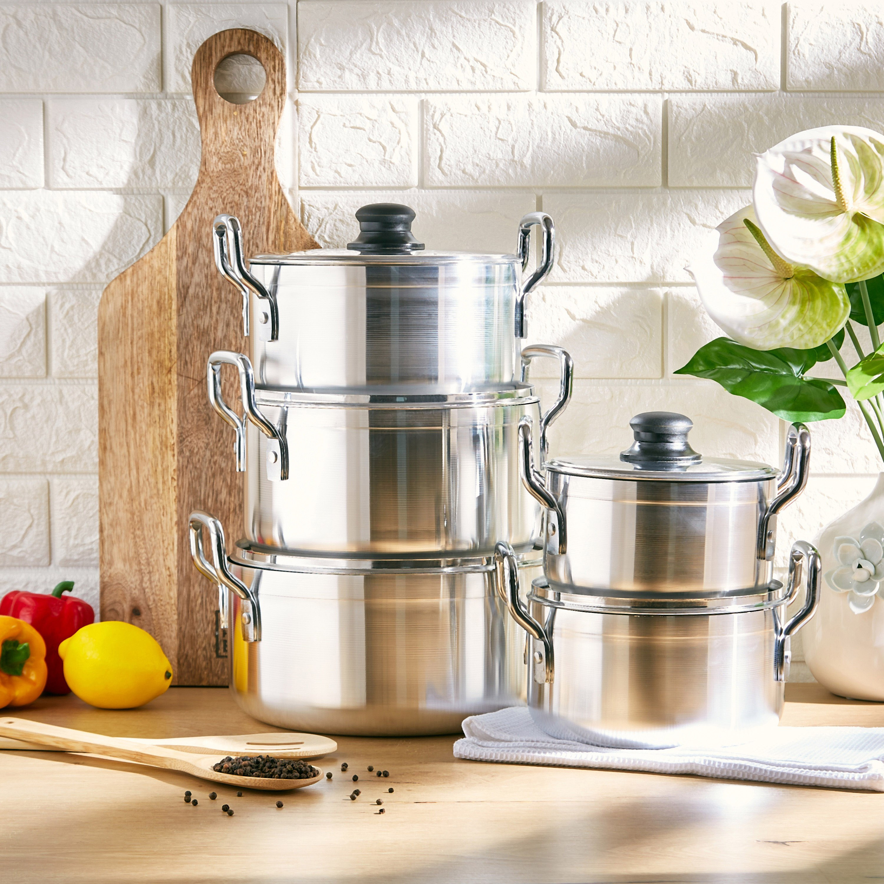 طقم أواني طهي ألمنيوم 10 قطع من فيونا-hbxkitchen-kitchenware-foodpreparation-image-1