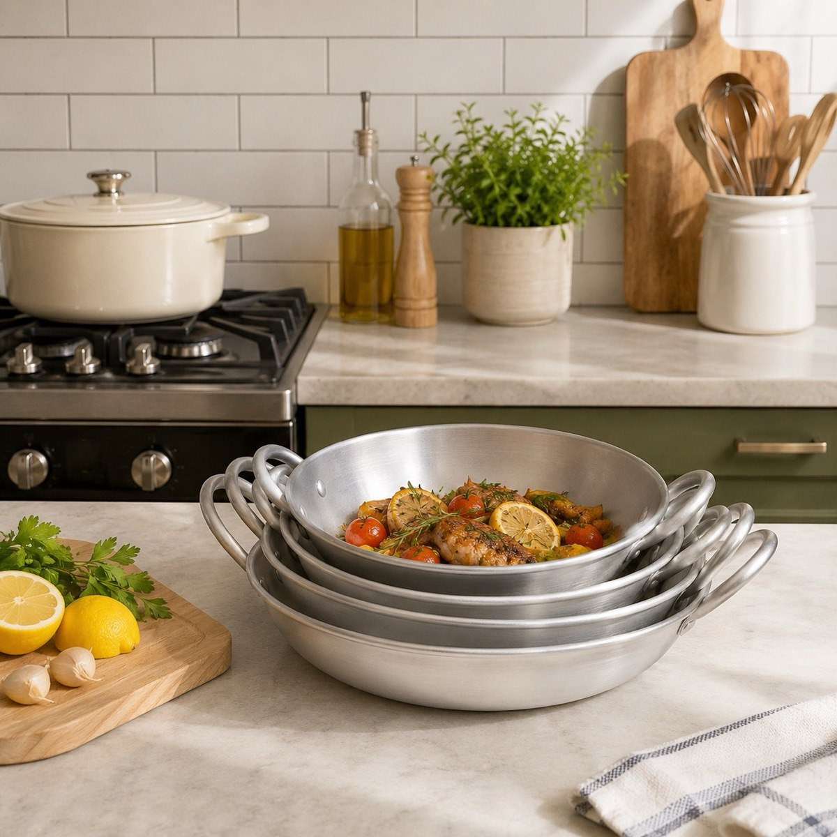 Fiona Aluminium Kadai - Set of 5-hbxhomeware-hbxkitchen-image-1